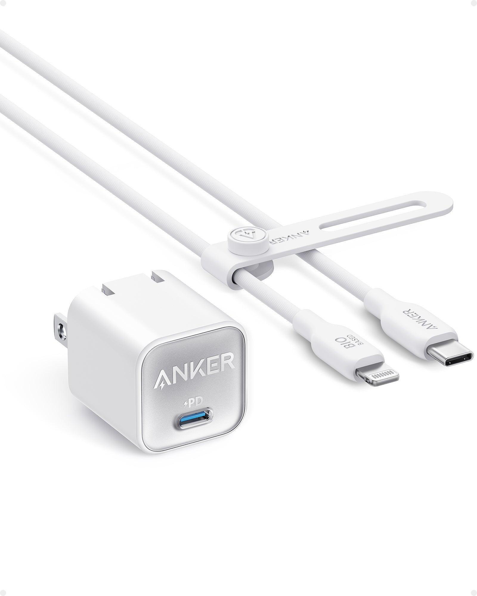Anker PowerPort PD Nano 20W USB-C Wall Charger with 6-ft USB-C to Lightning  Cable - White - Micro Center