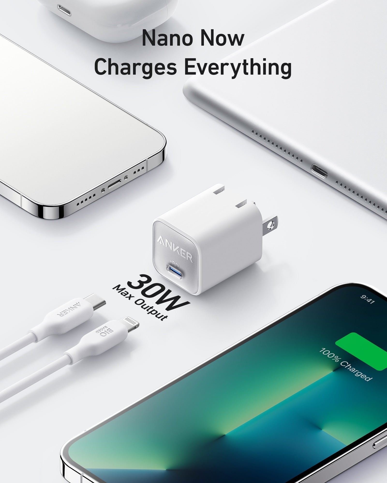 Anker Nano Power Bank (30W, Built-In USB-C Cable) - Anker UK