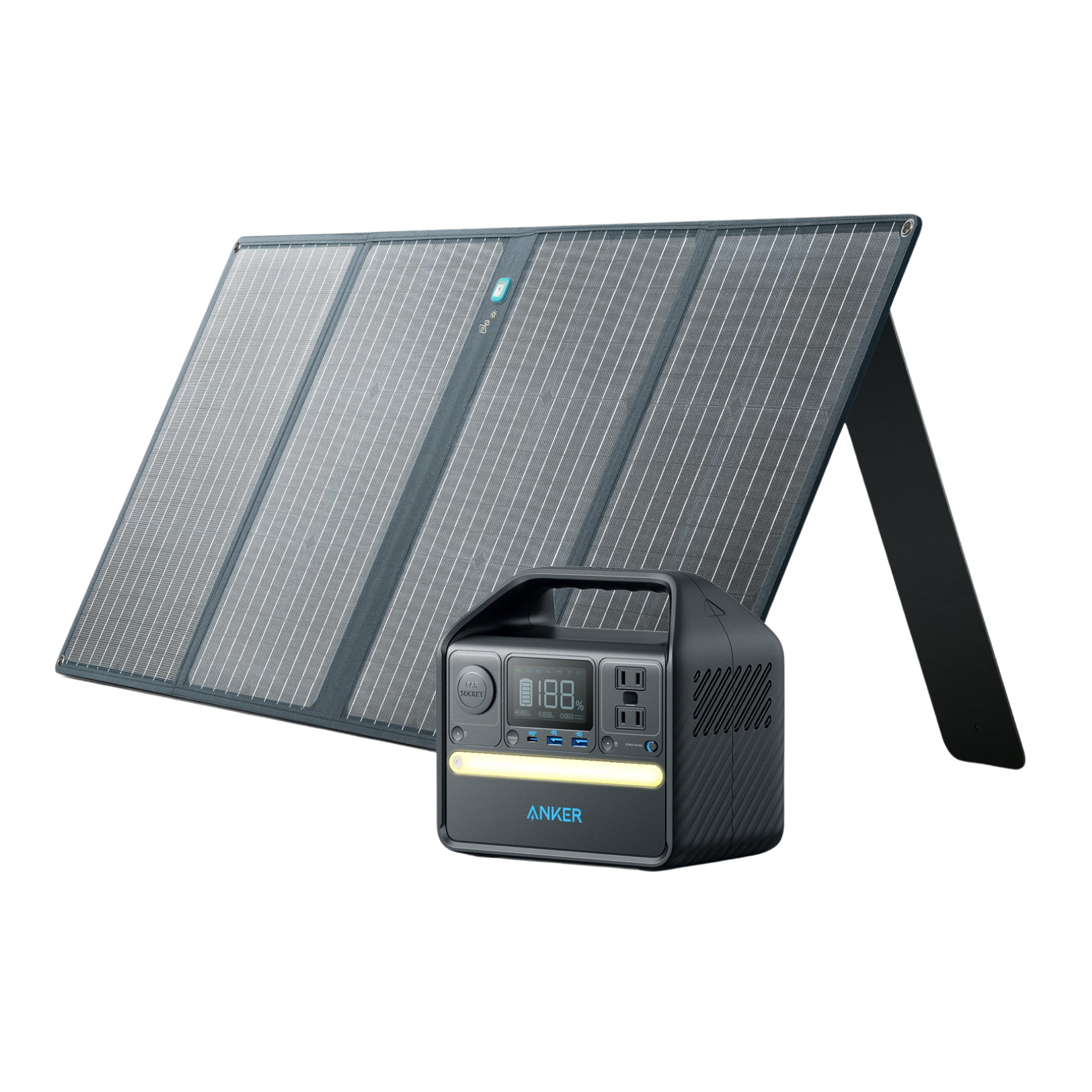 Anker 521 Solar Generator + 100W Solar Panel - Anker US