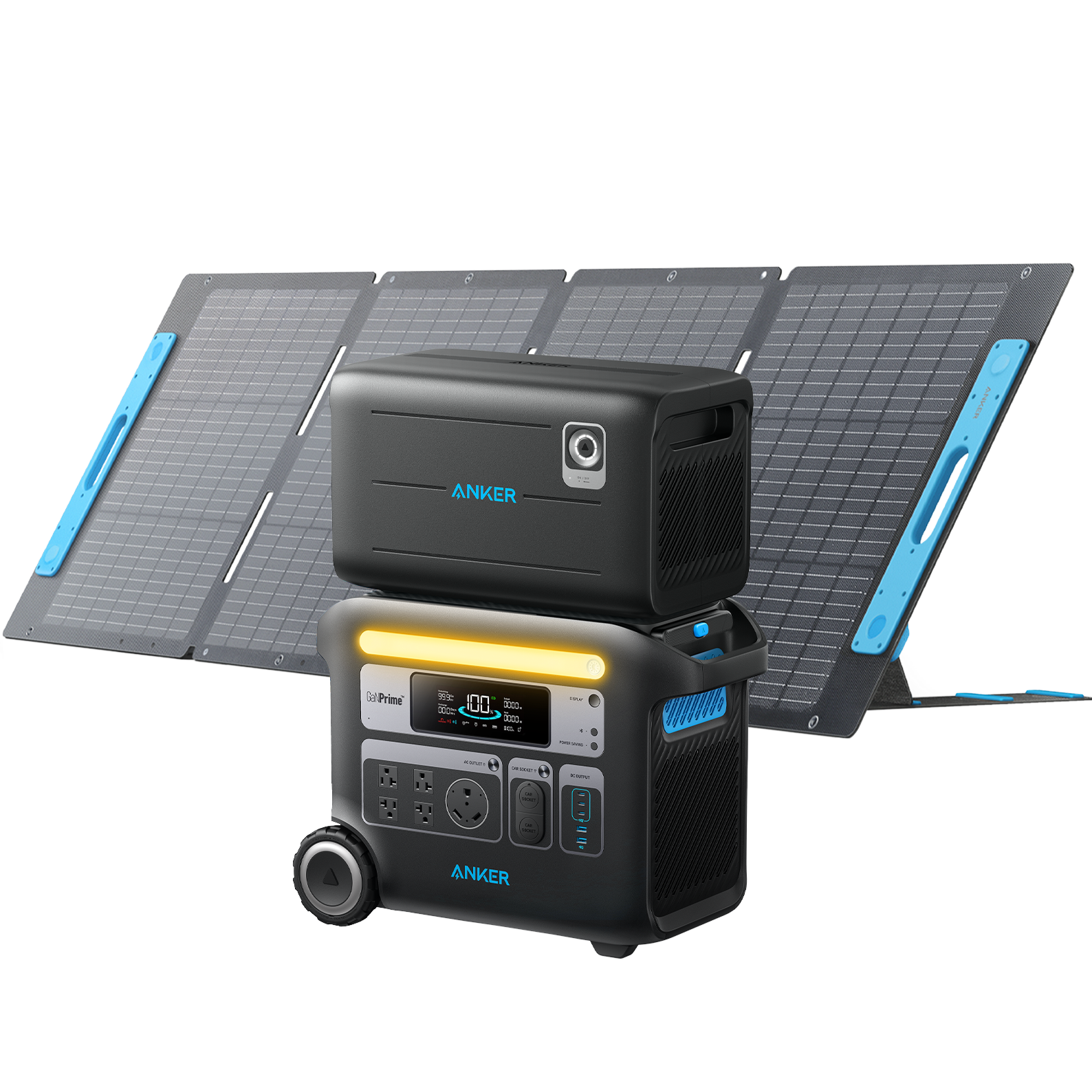 Anker SOLIX F2000 Solar Generator (PowerHouse 767 with 200W Solar Panel and Expansion Battery)