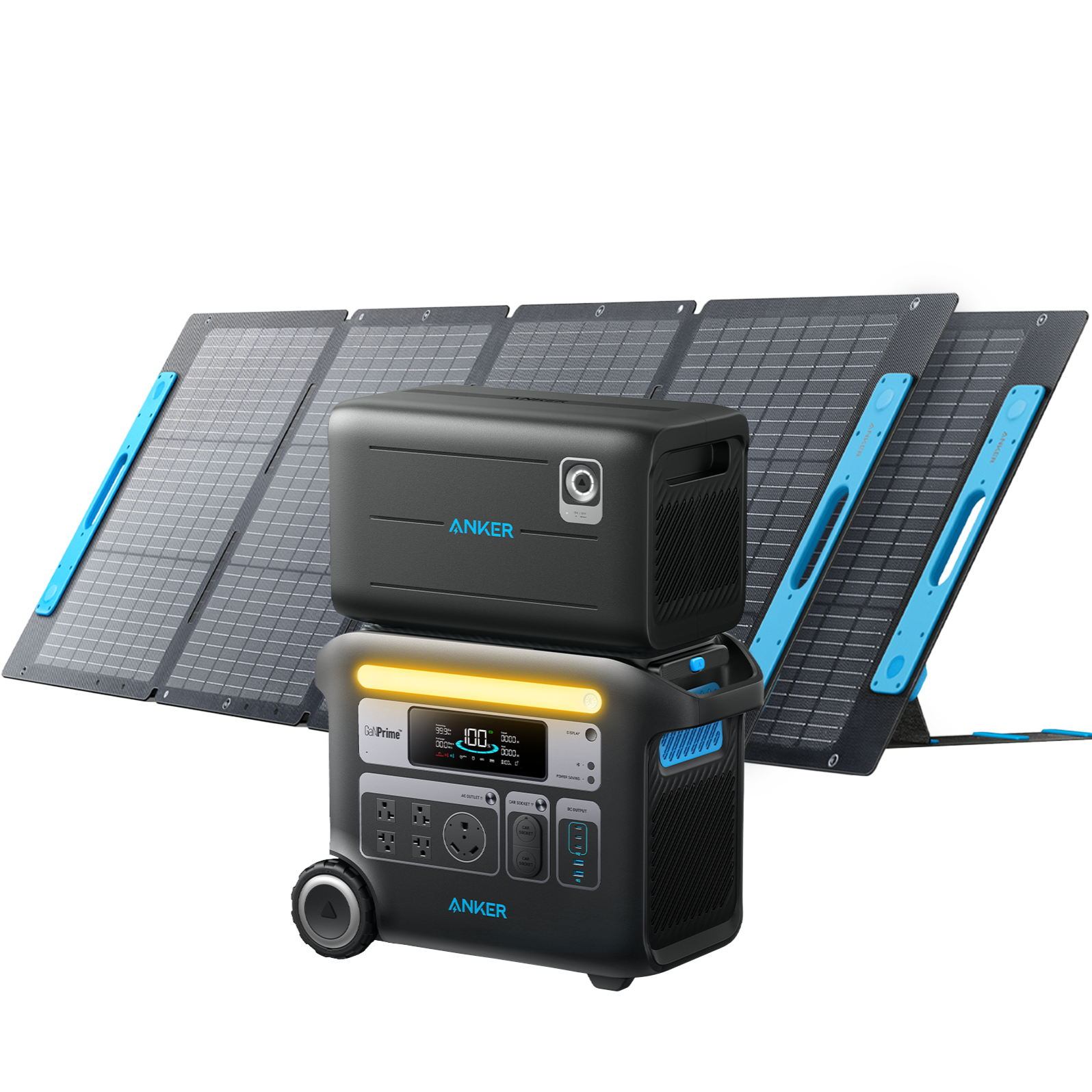 Anker SOLIX <b>F2000</b> Solar Generator + Expansion Battery + 2 x 200W Solar Panel