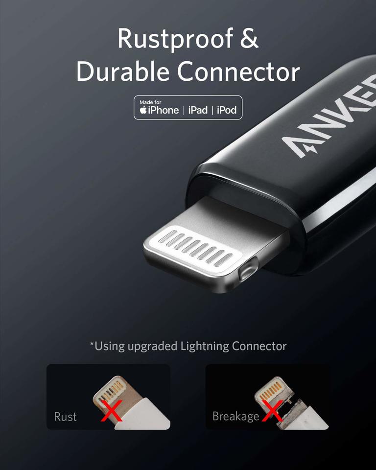  Anker USB C to Lightning Cable [3ft MFi Certified