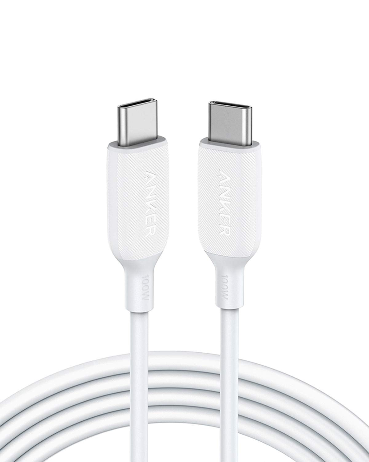 Photos - Cable (video, audio, USB) ANKER 543 USB-C to USB-C Cable  White A8856021 (6ft)