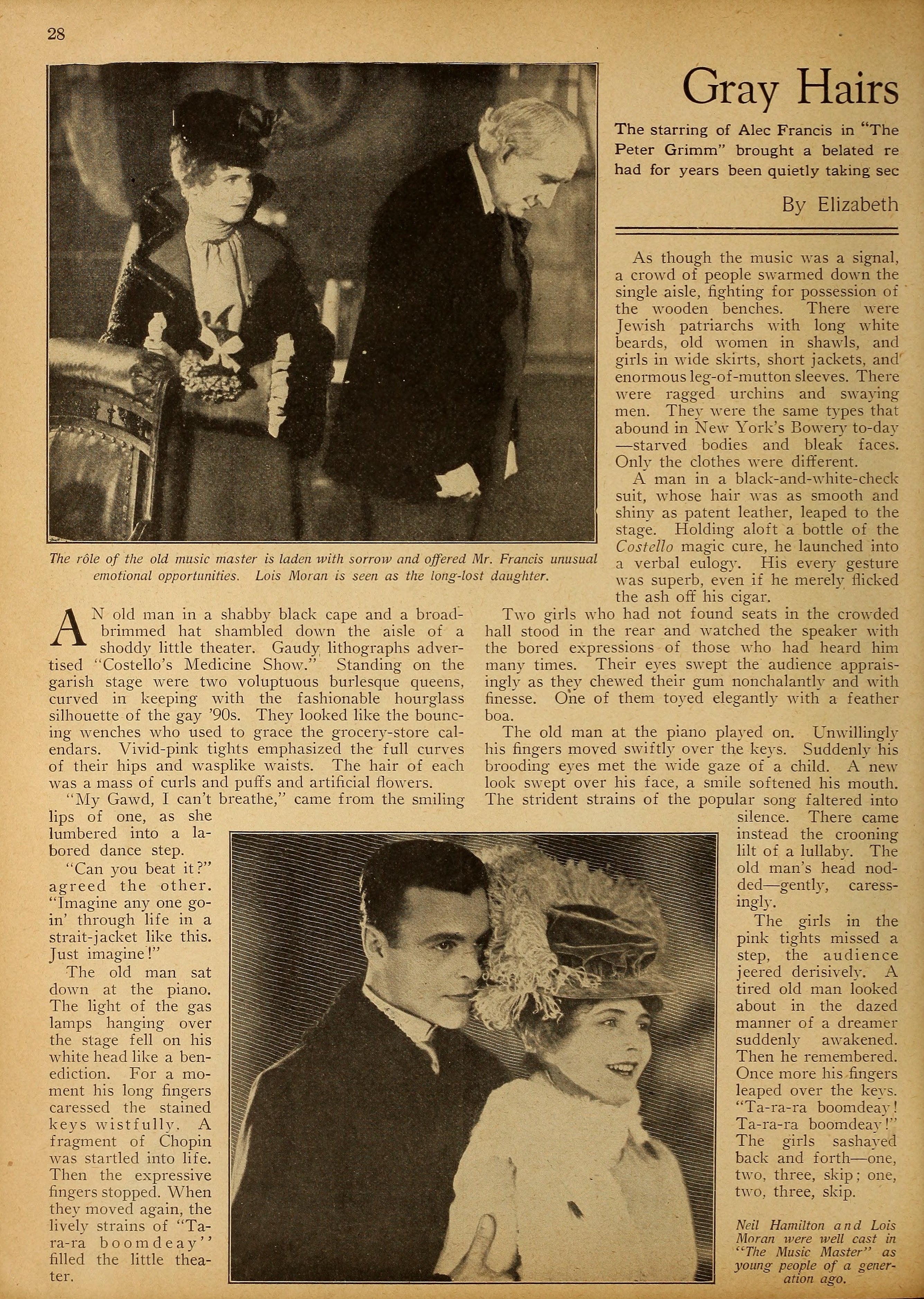 Alec Francis — Gray Hairs and Stardom (1927) | www.vintoz.com