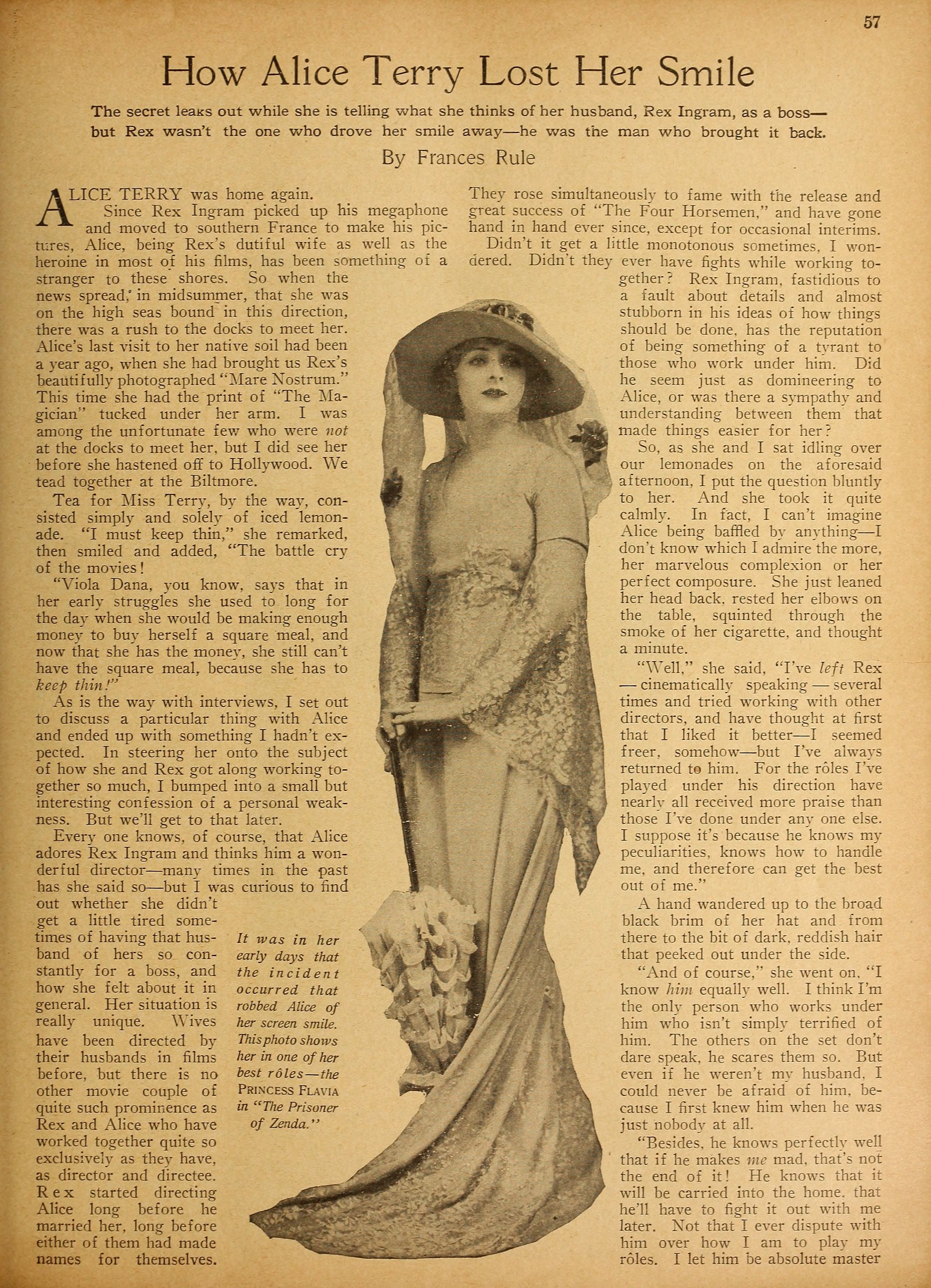 How Alice Terry Lost Her Smile (1926) www.vintoz.com