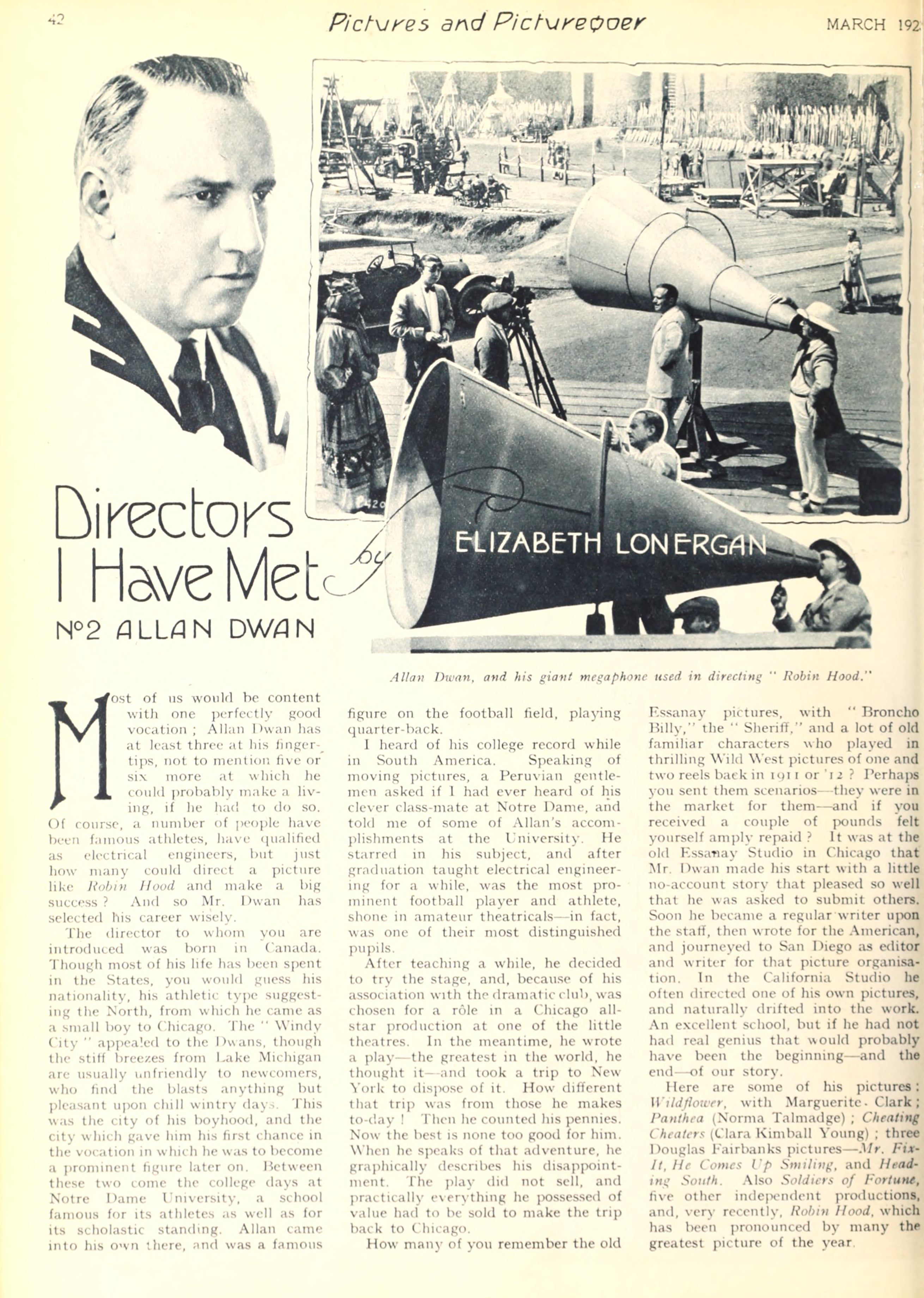 Allan Dwan — Directors I Have Met (1923) | www.vintoz.com
