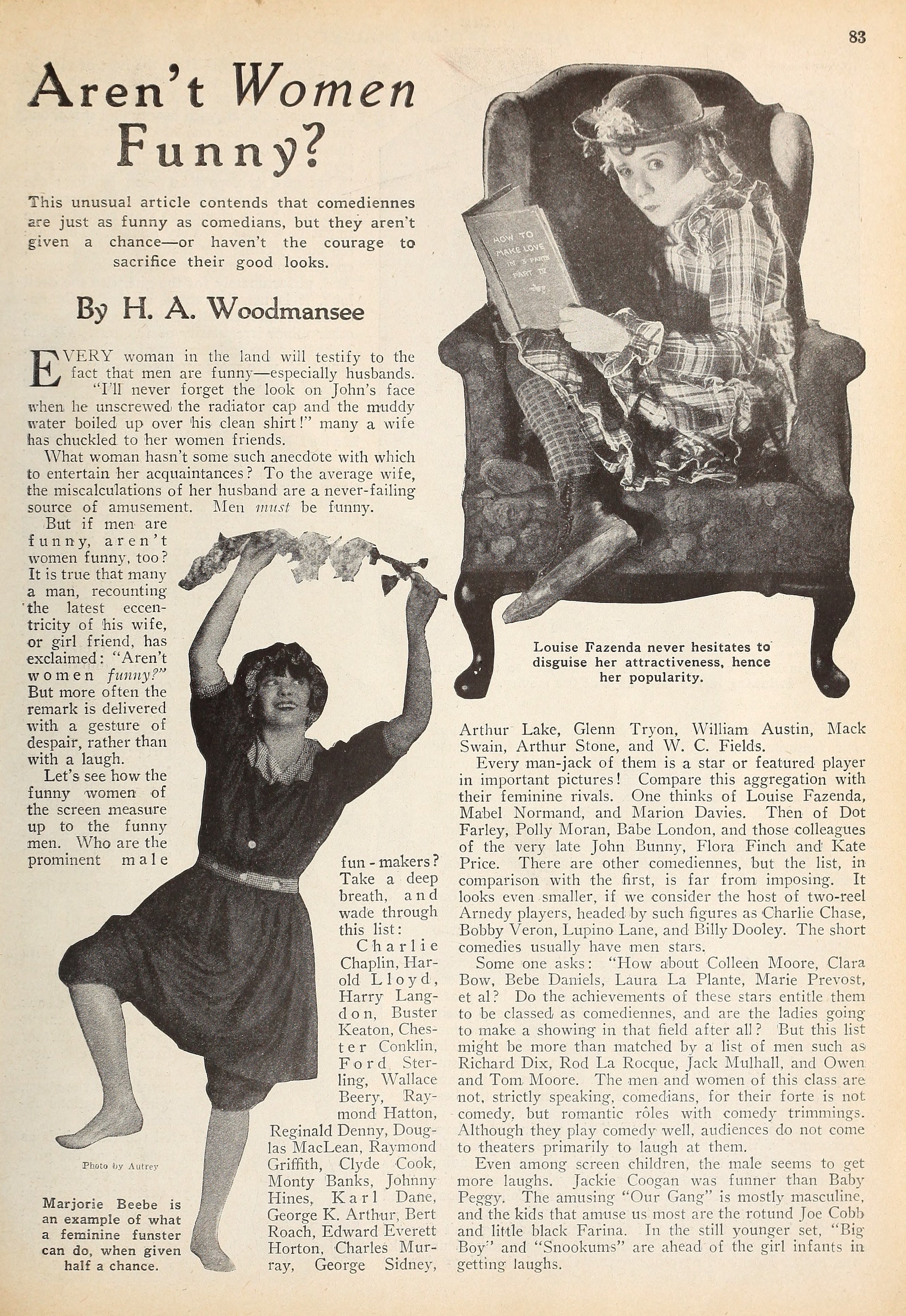 Aren’t Women Funny? (1929) | www.vintoz.com