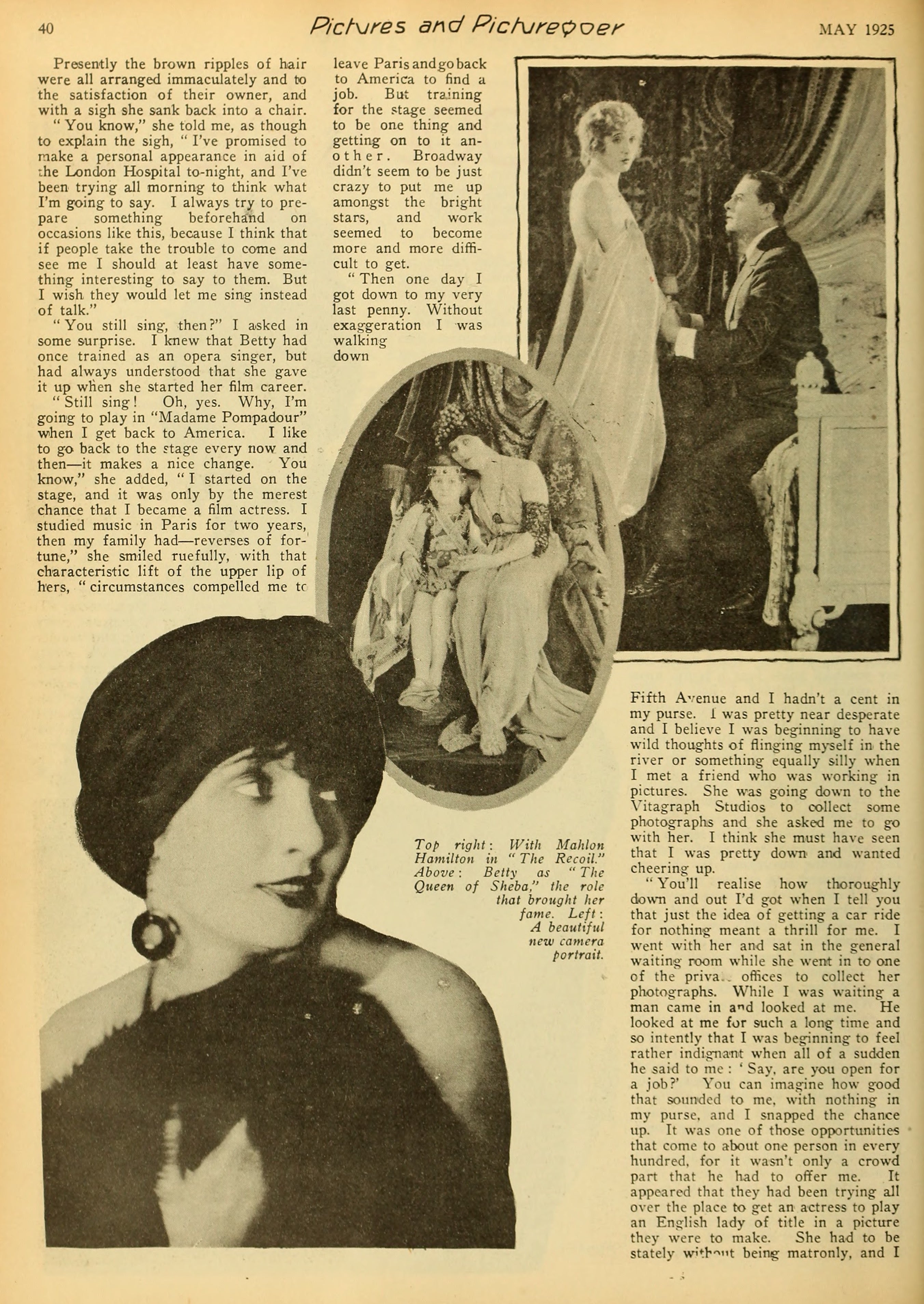 Betty Blythe — A Bit About About Betty (1925) | www.vintoz.com
