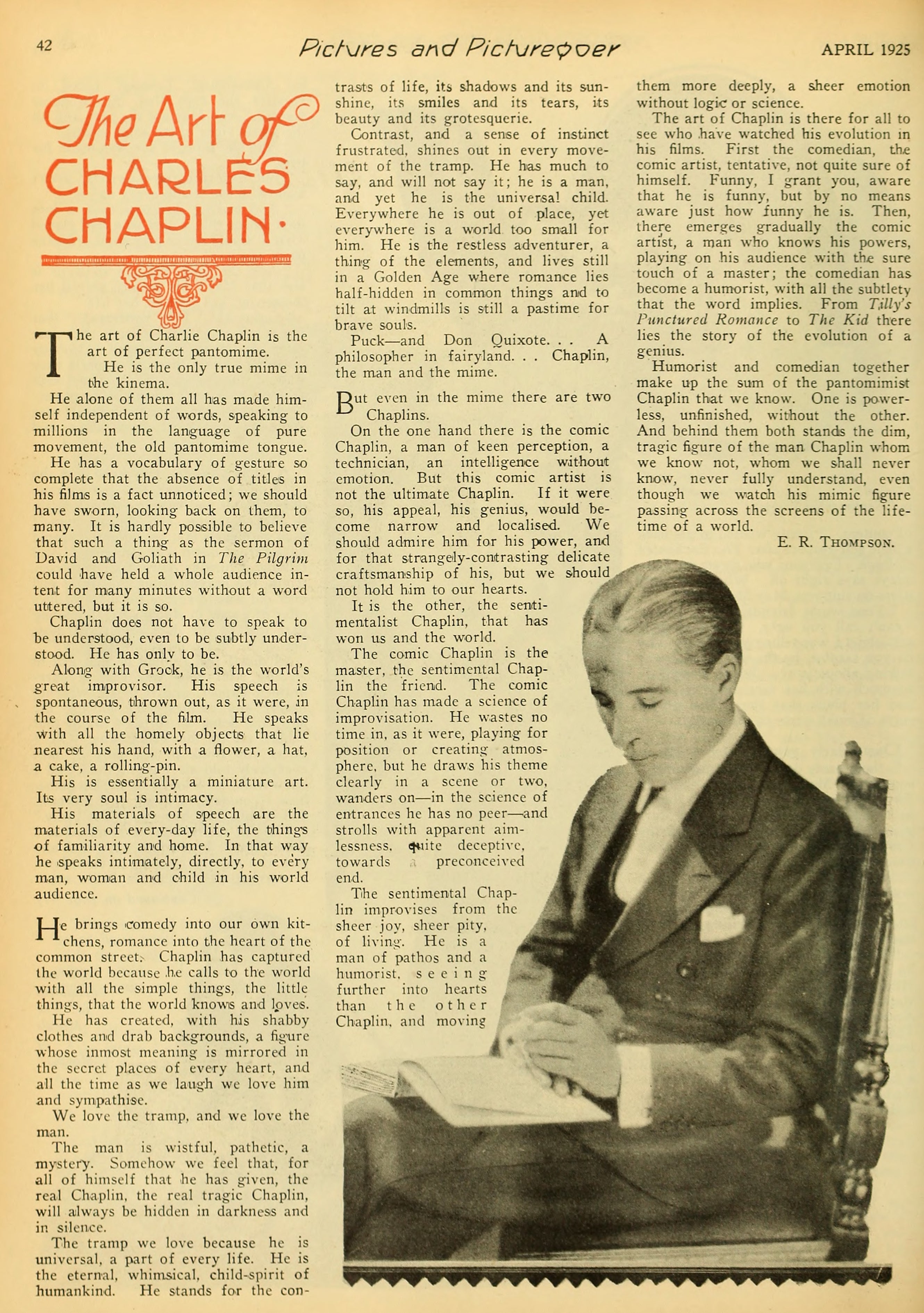 The Art of Charles Chaplin (1925) | www.vintoz.com
