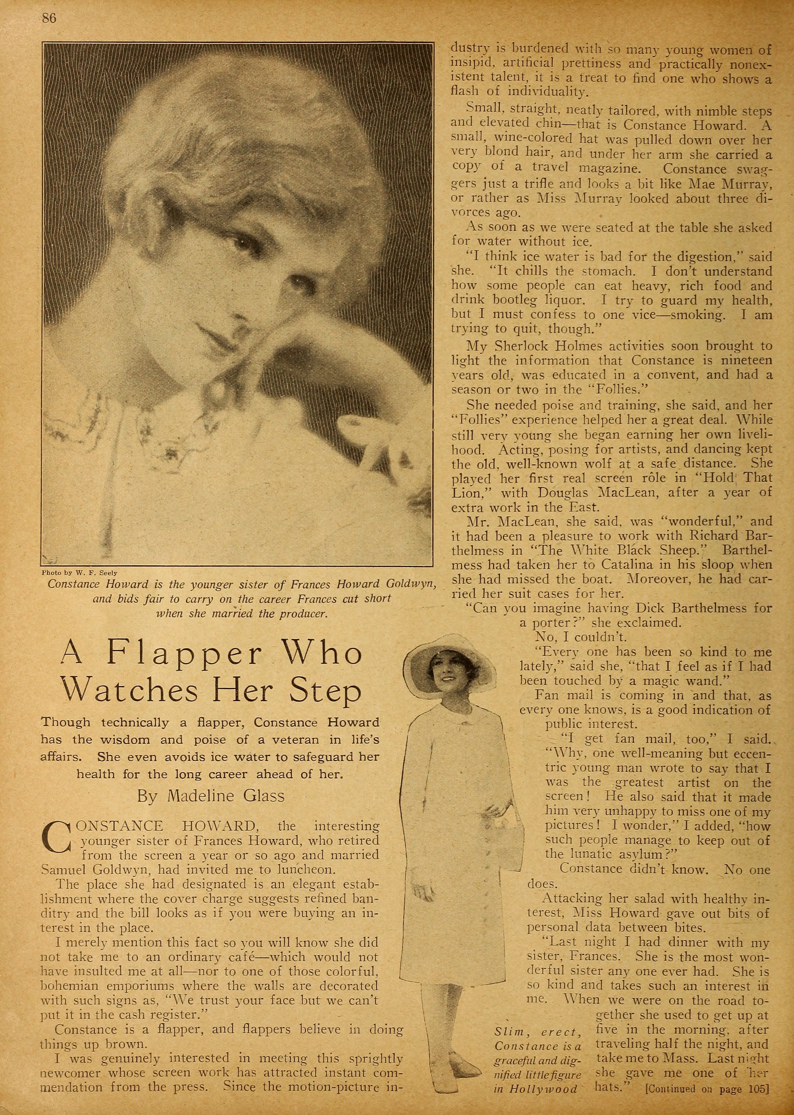 Constance Howard — A Flapper Who Watches Her Step (1927) | www.vintoz.com