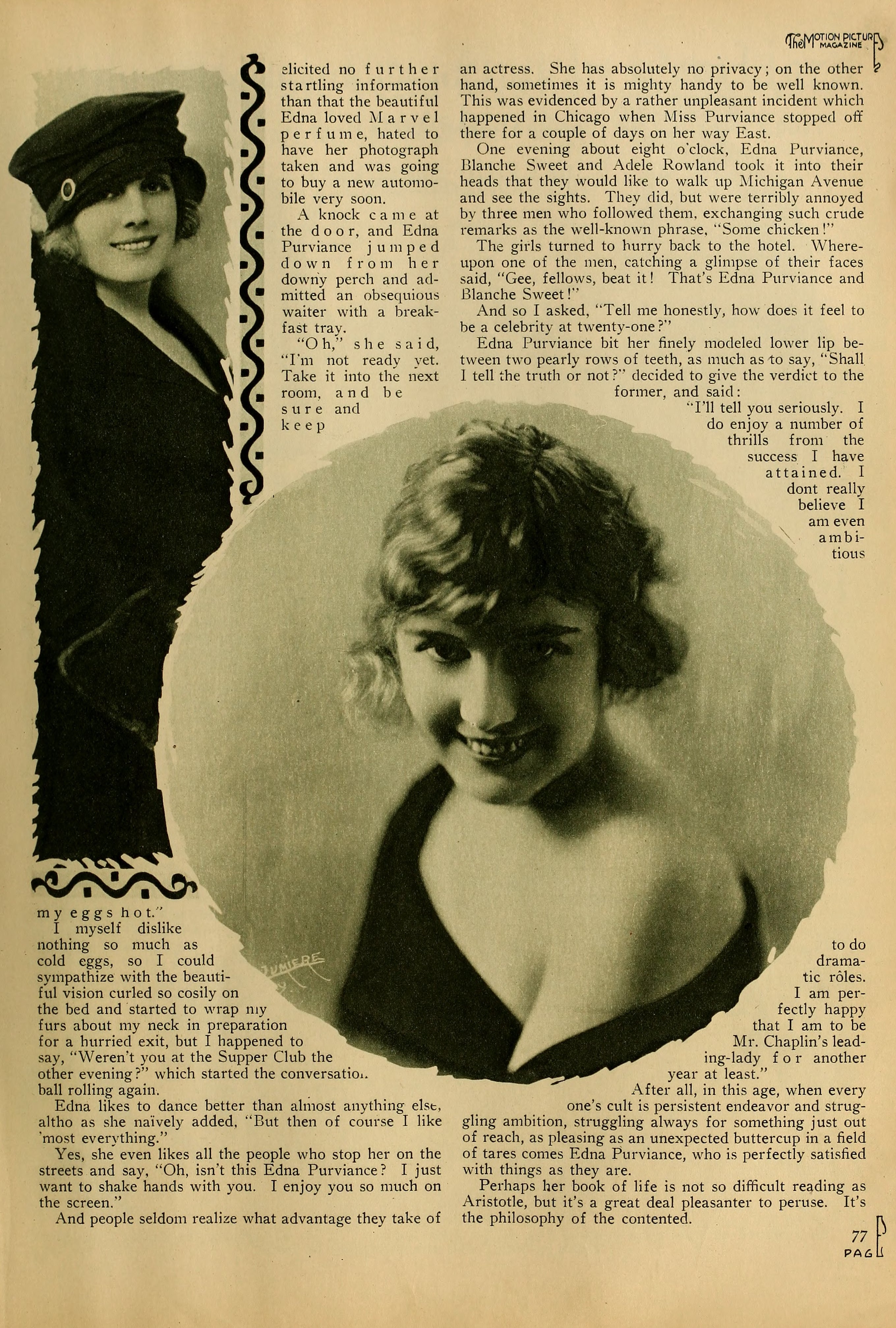 Edna Purviance — Little Miss Happiness (1918) | www.vintoz.com