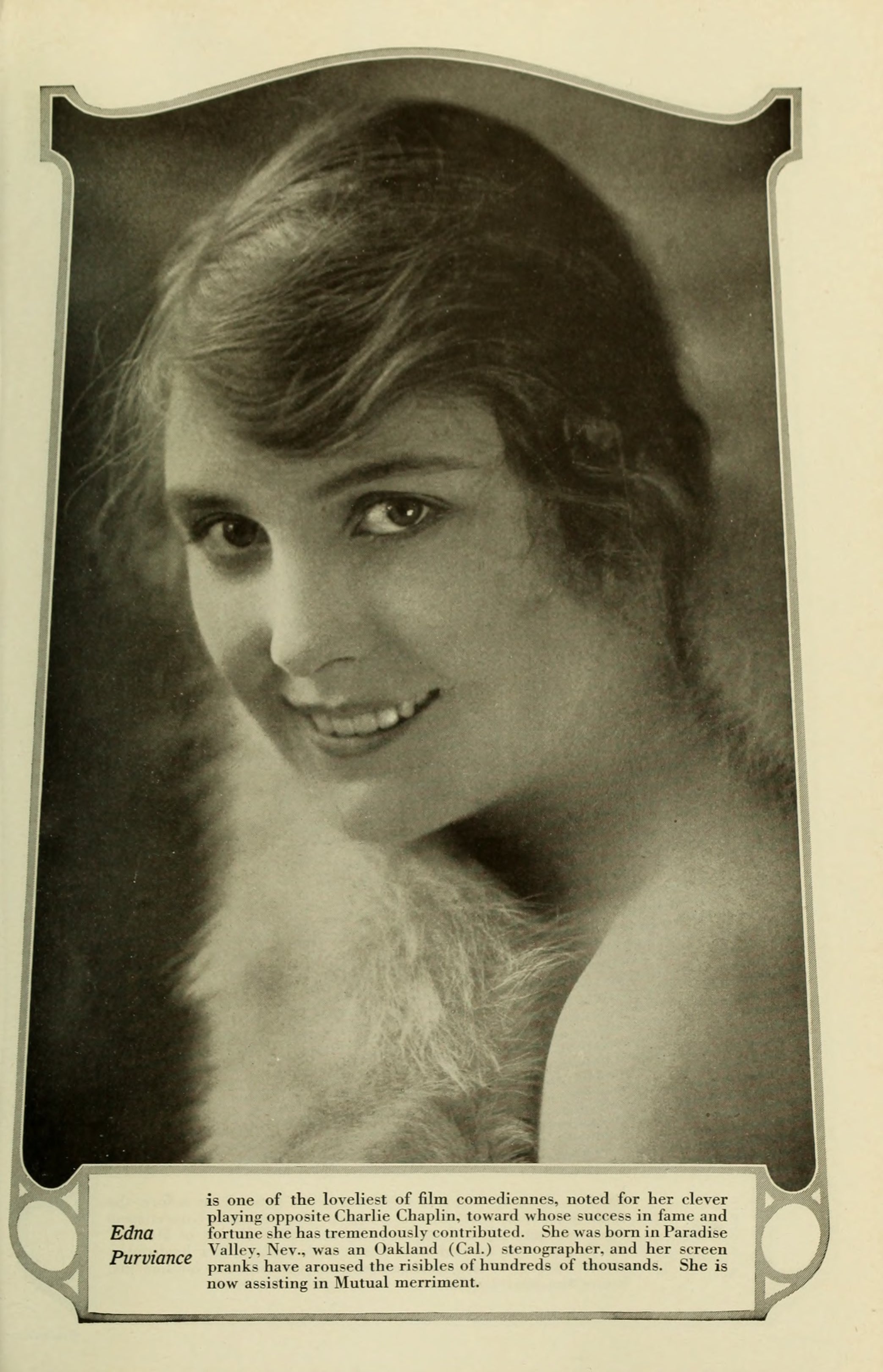 Edna Purviance (1916) | www.vintoz.com