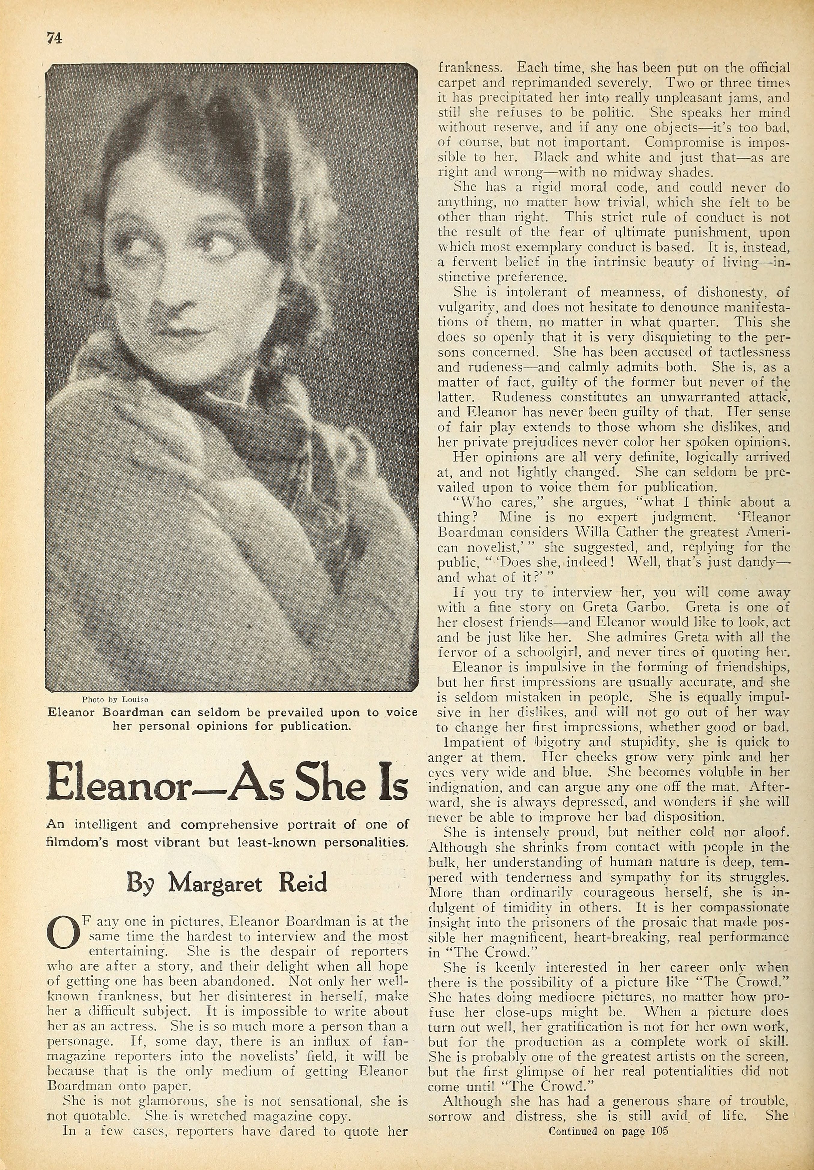 Eleanor Boardman — As She Is (1928) | www.vintoz.com