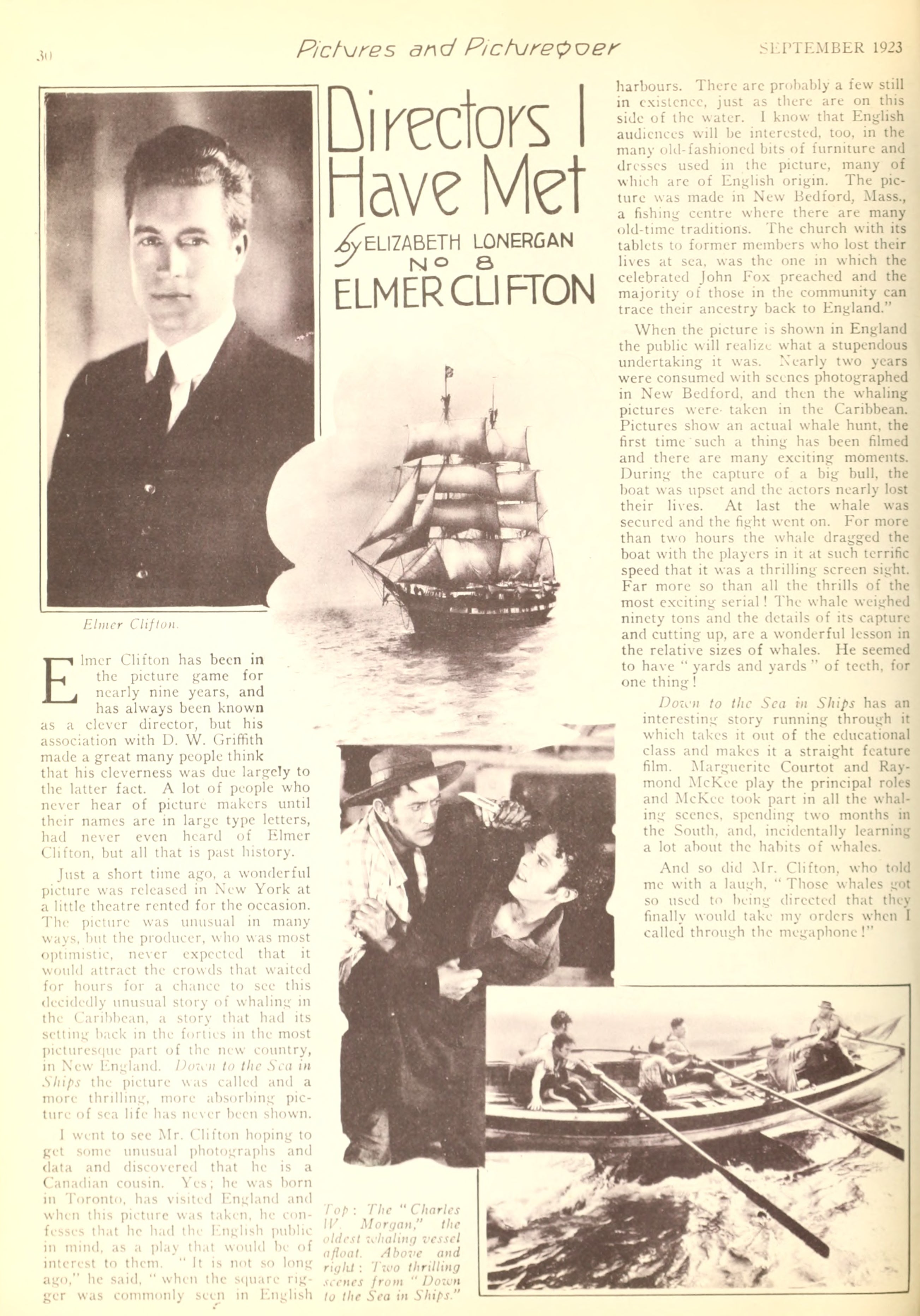 Elmer Clifton — Directors I Have Met (1923) | www.vintoz.com