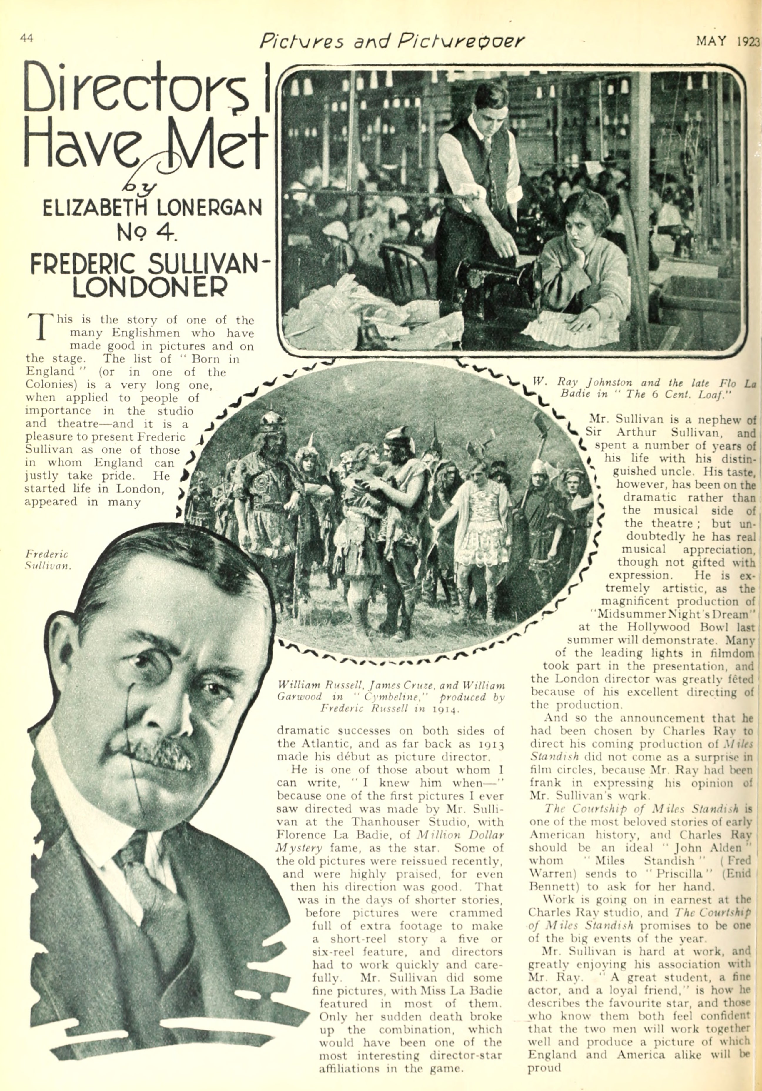 Frederick Sullivan — Directors I Have Met (1923) | www.vintoz.com