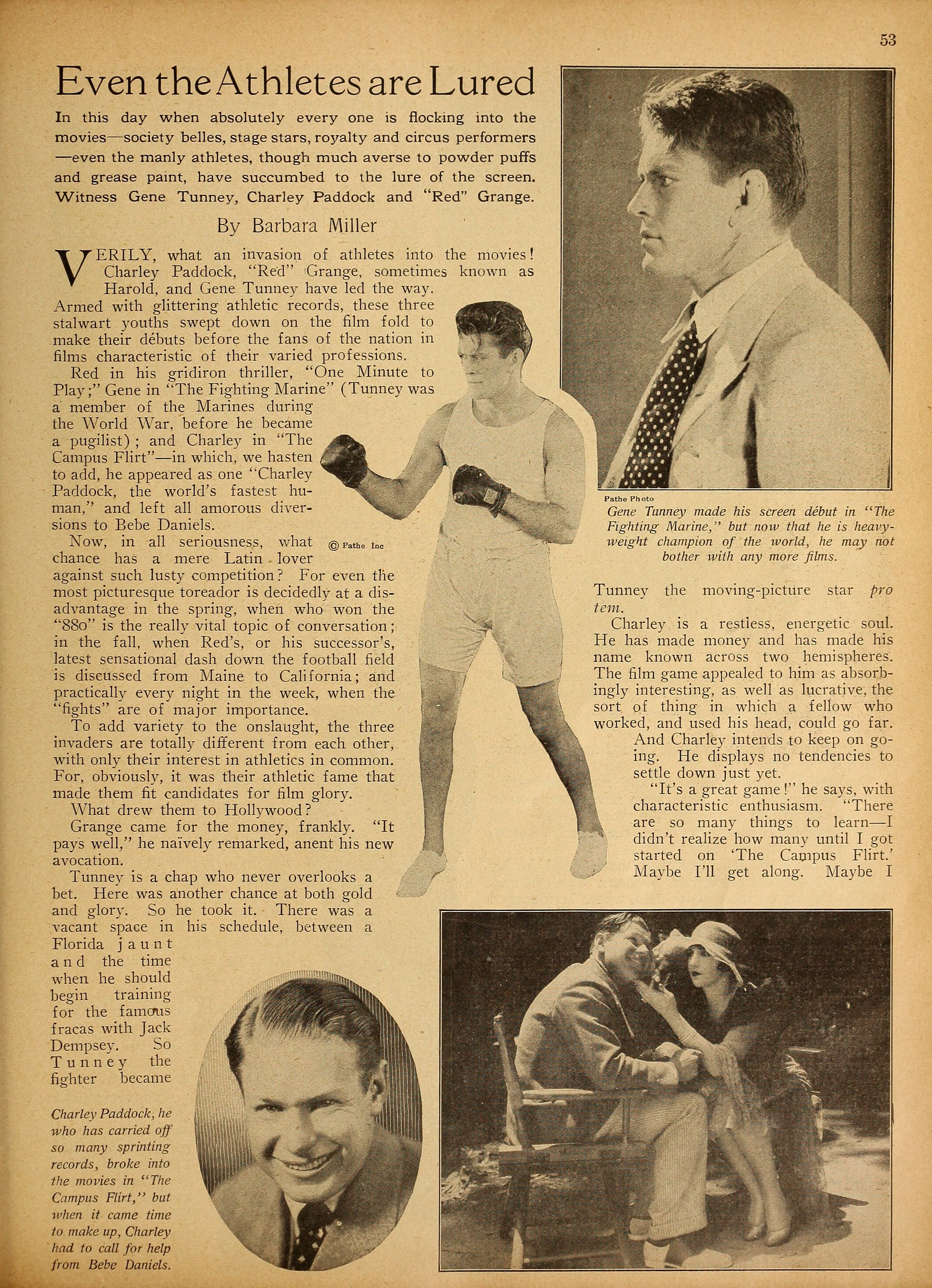 Even the Athletes are Lured (1927) | www.vintoz.com