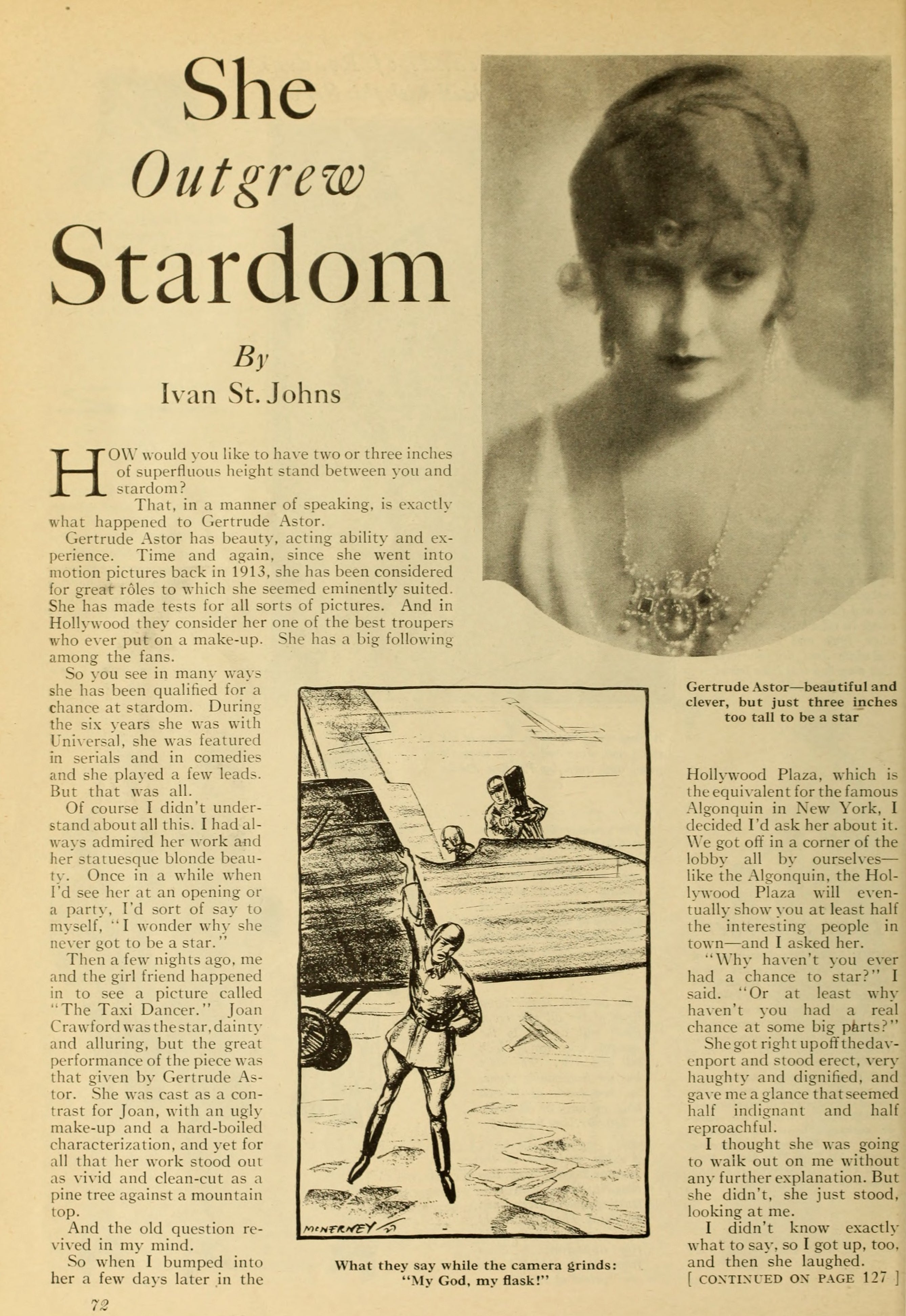Gertrude Astor — She Outgrew Stardom (1927) | www.vintoz.com