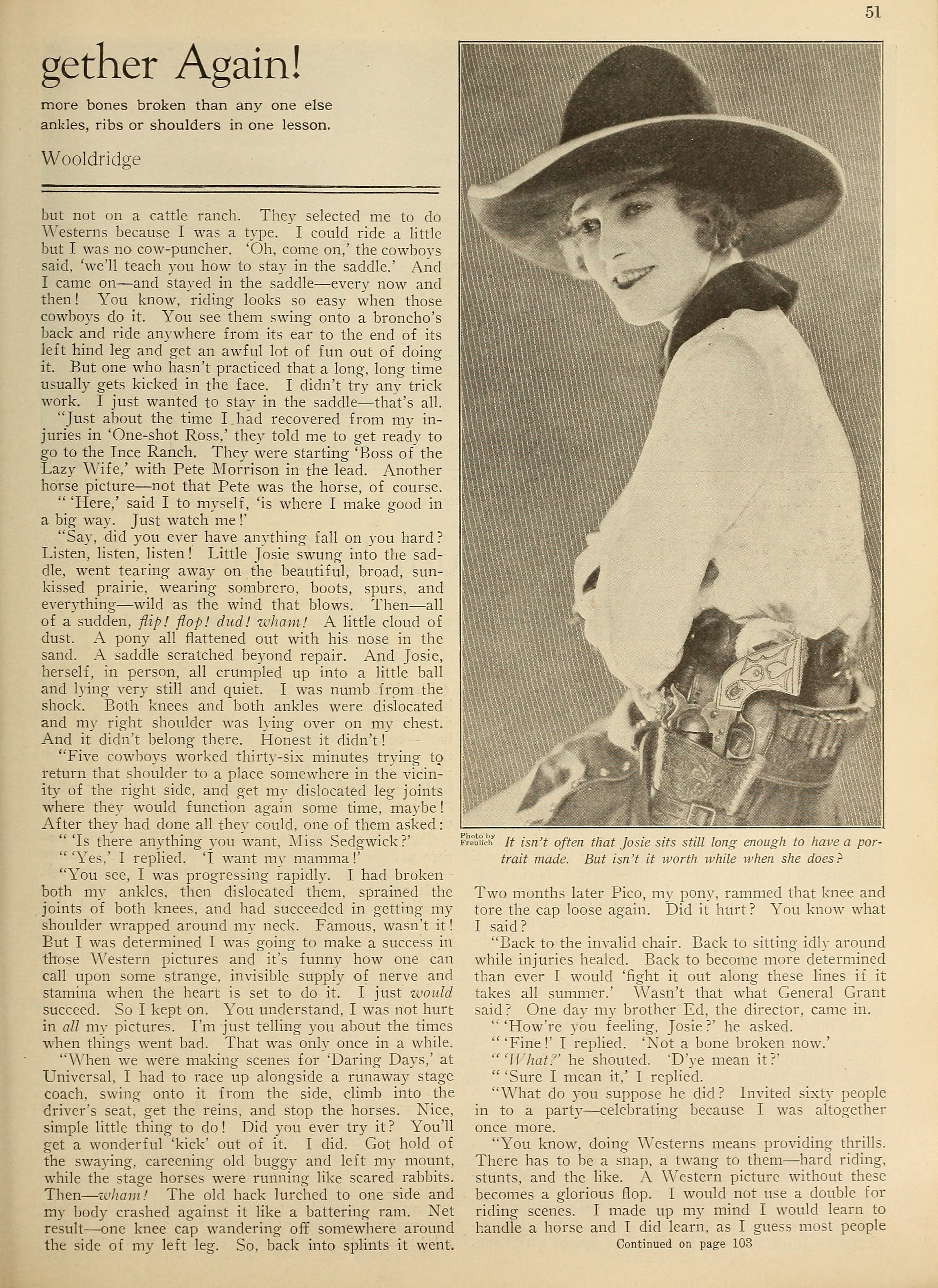Josie Sedgwick — All Together Again! (1926) | www.vintoz.com