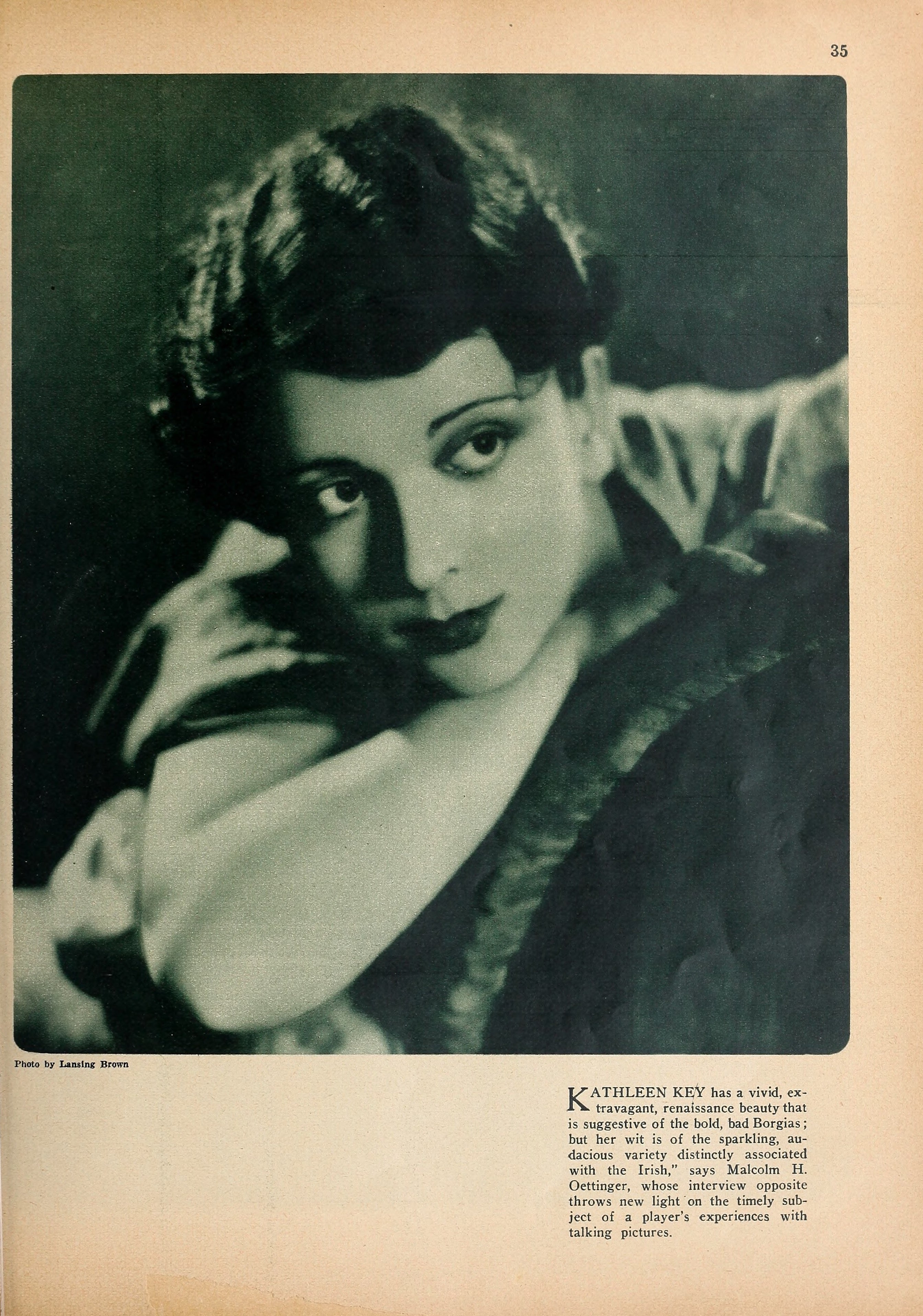 Kathleen Key — Little Sister to Lucrezia Borgia (1928) | www.vintoz.com