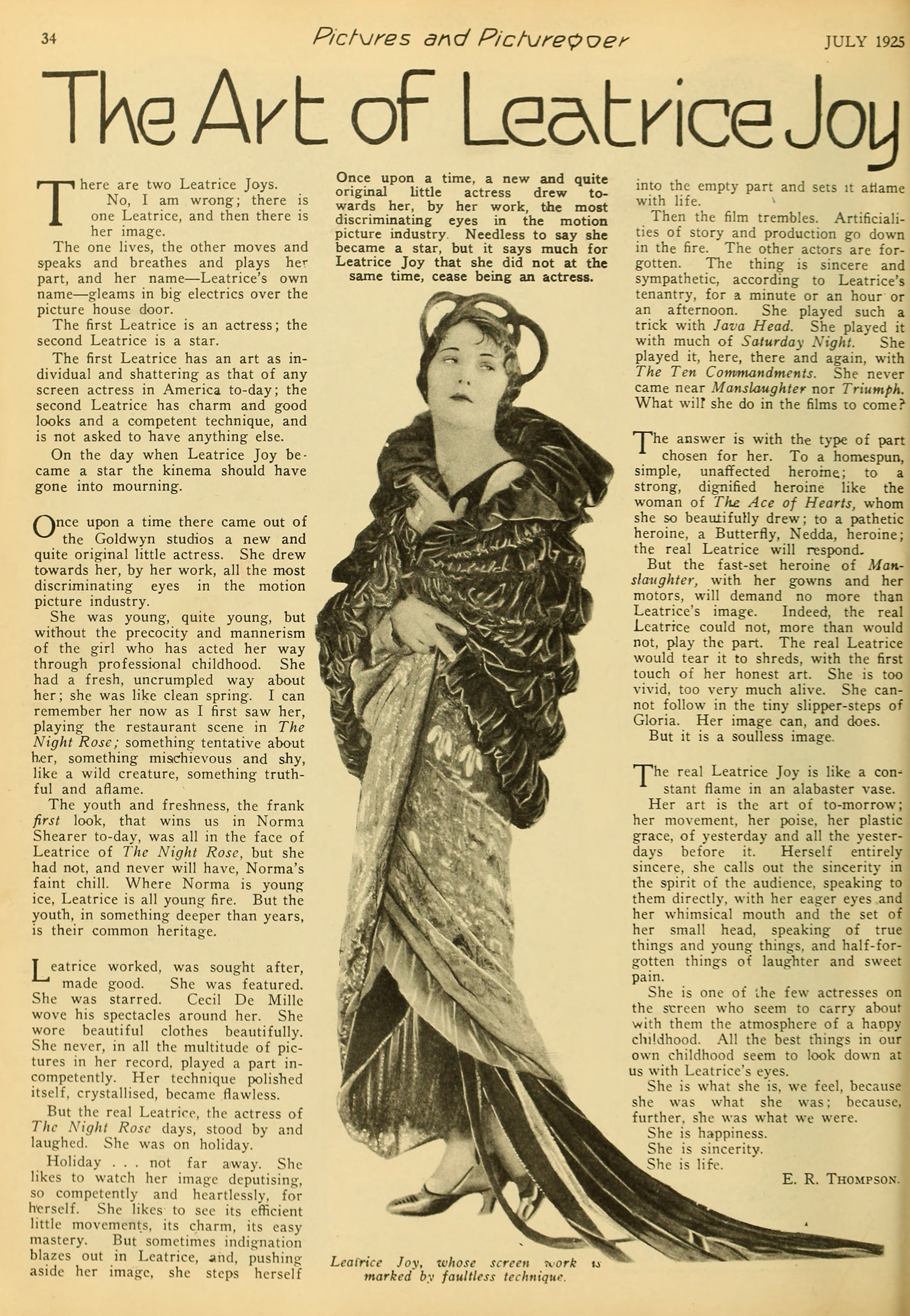 The Art of Leatrice Joy (1925) | www.vintoz.com