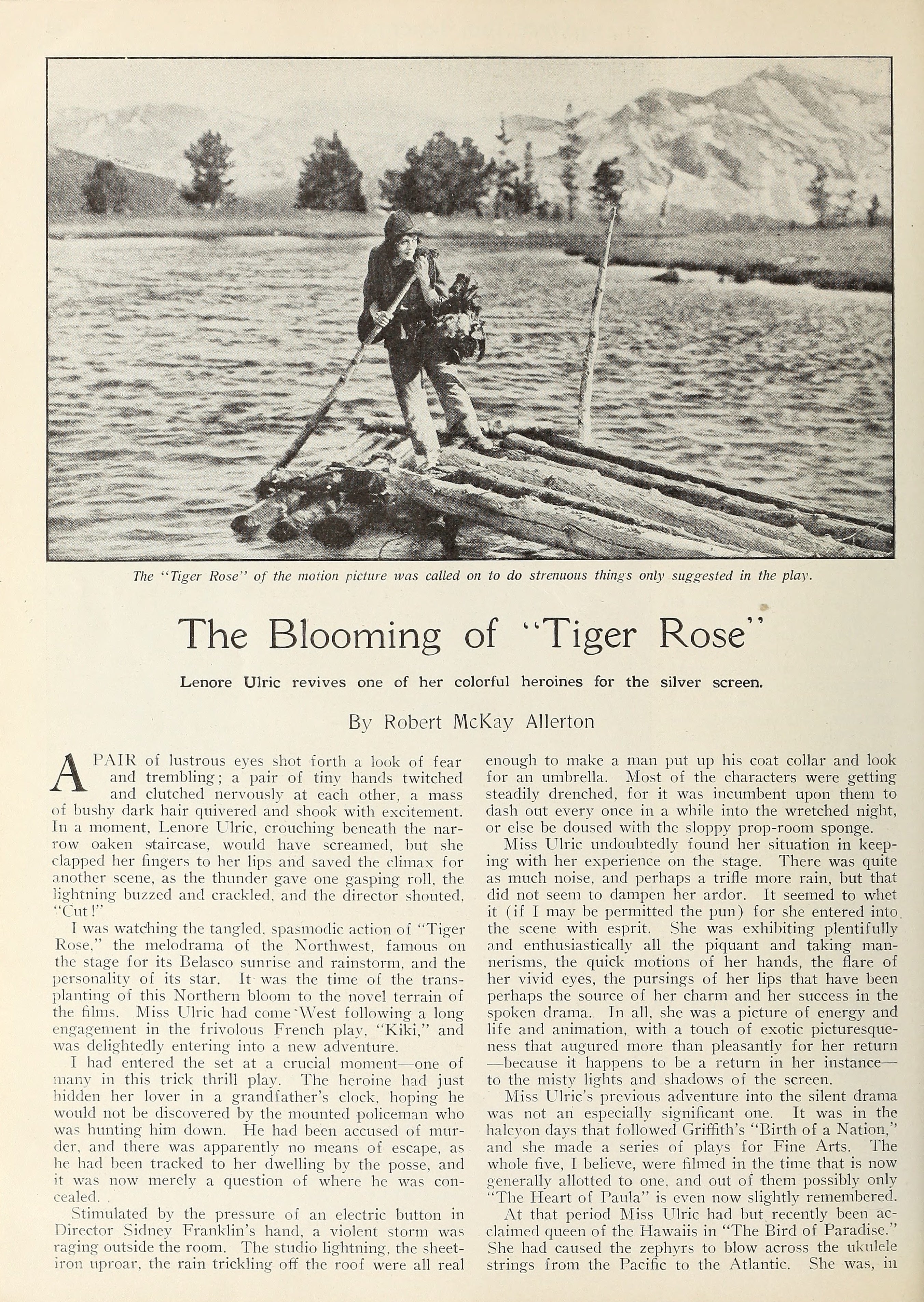 Lenore Ulric — The Blooming of “Tiger Rose” (1923) | www.vintoz.com