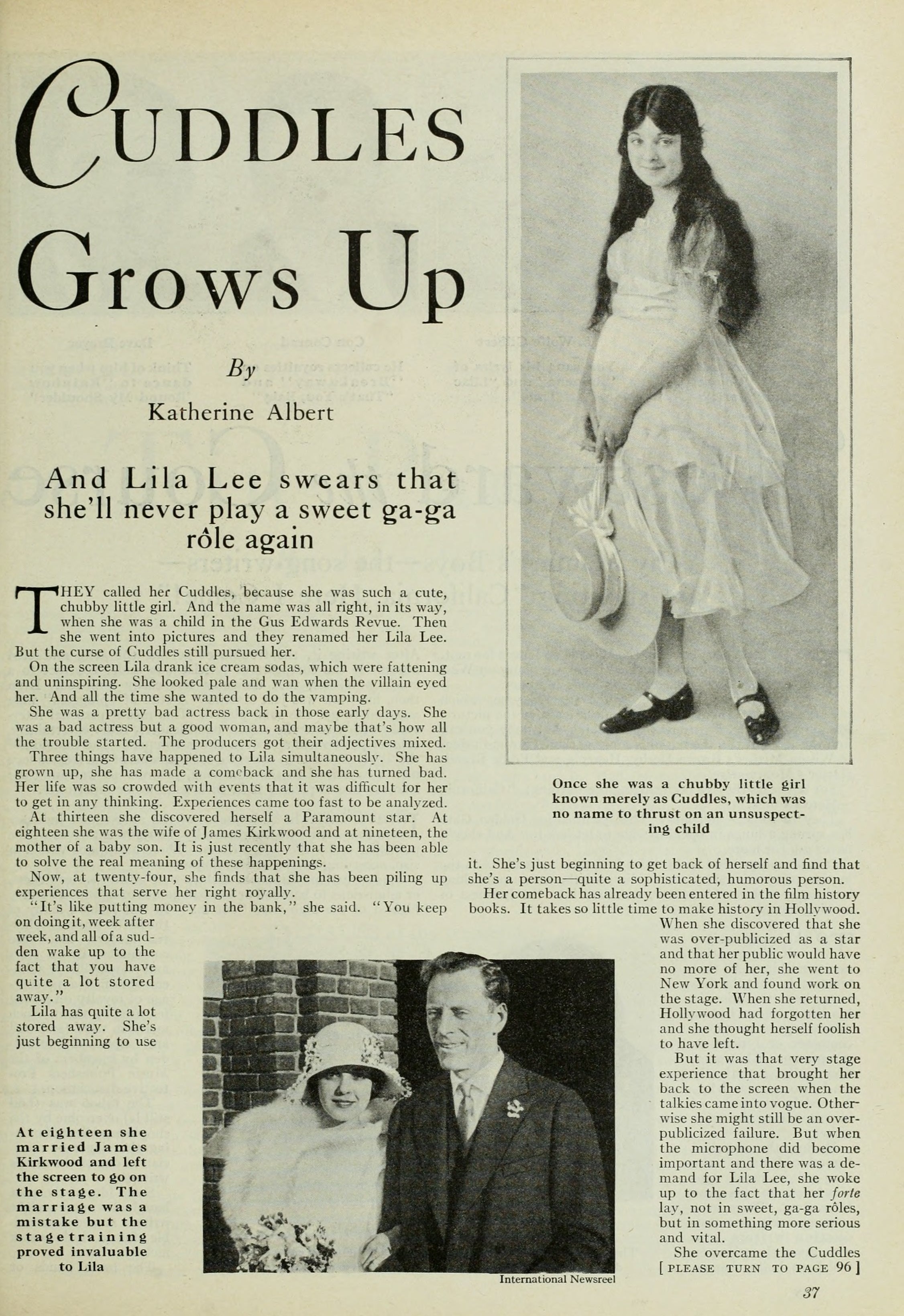Lila Lee — Cuddles Grows Up (1929) | www.vintoz.com