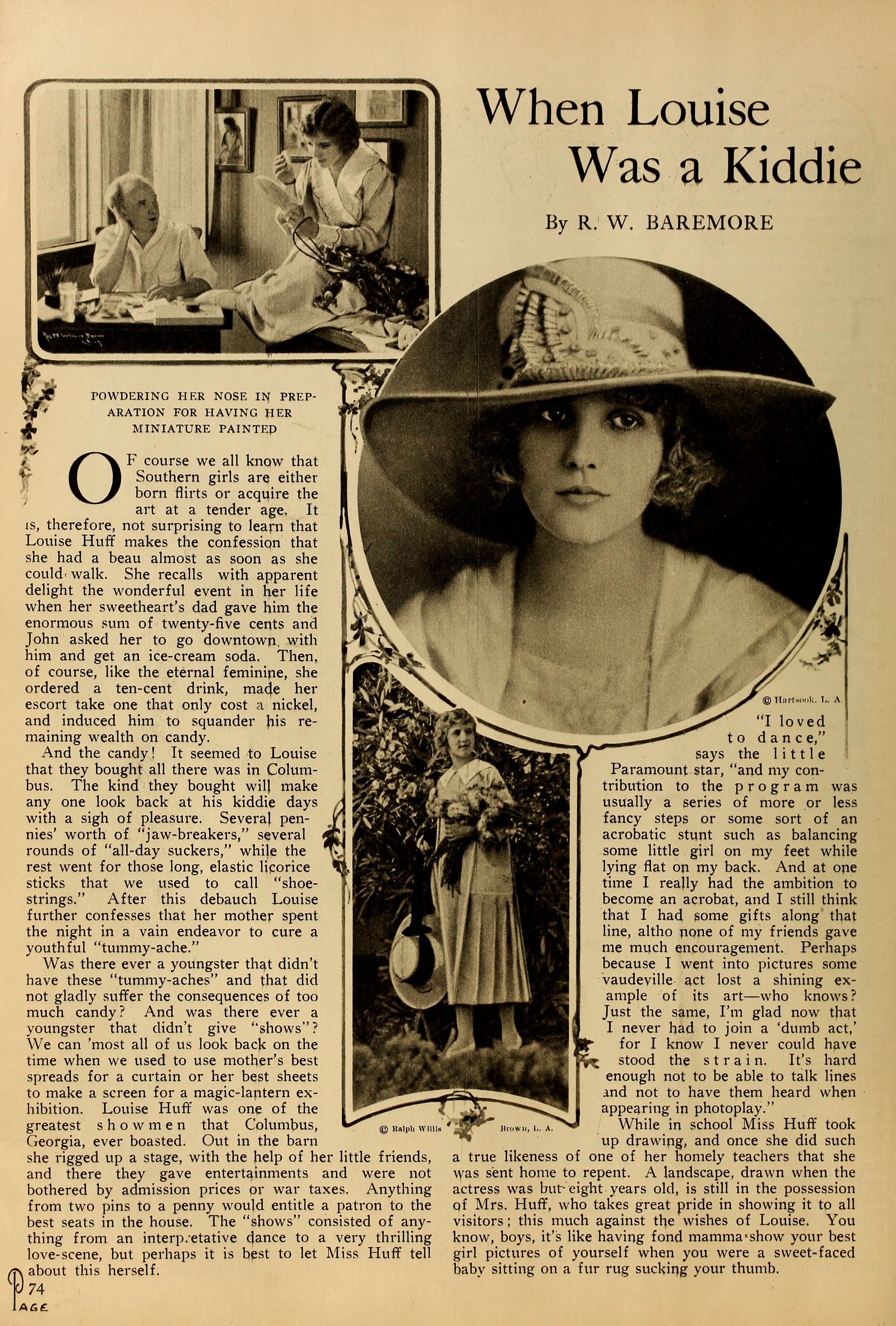 Louise Huff — When Louise Was a Kiddie (1918) | www.vintoz.com