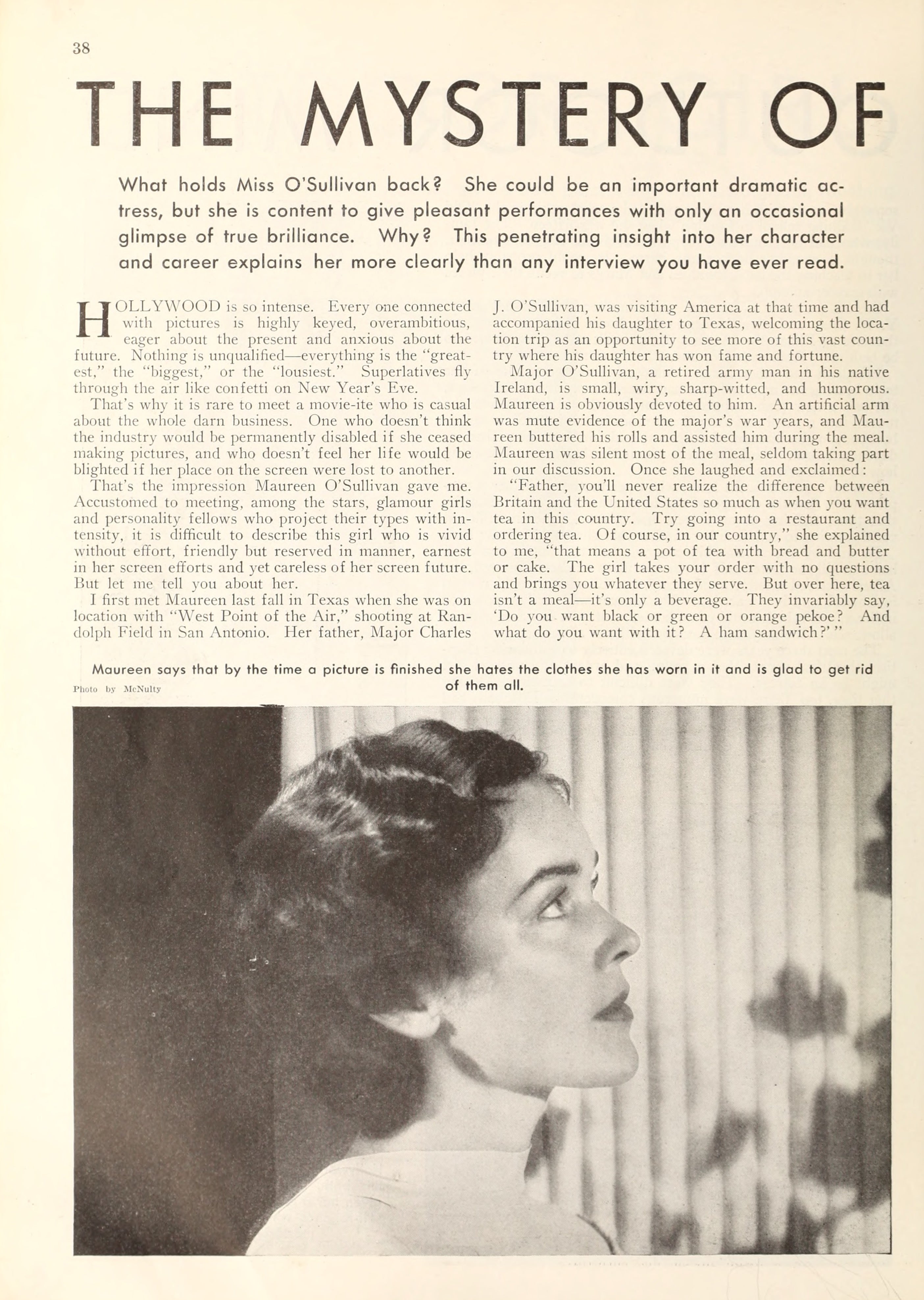 Maureen O’Sullivan — The Mystery of Maureen (1935) | www.vintoz.com