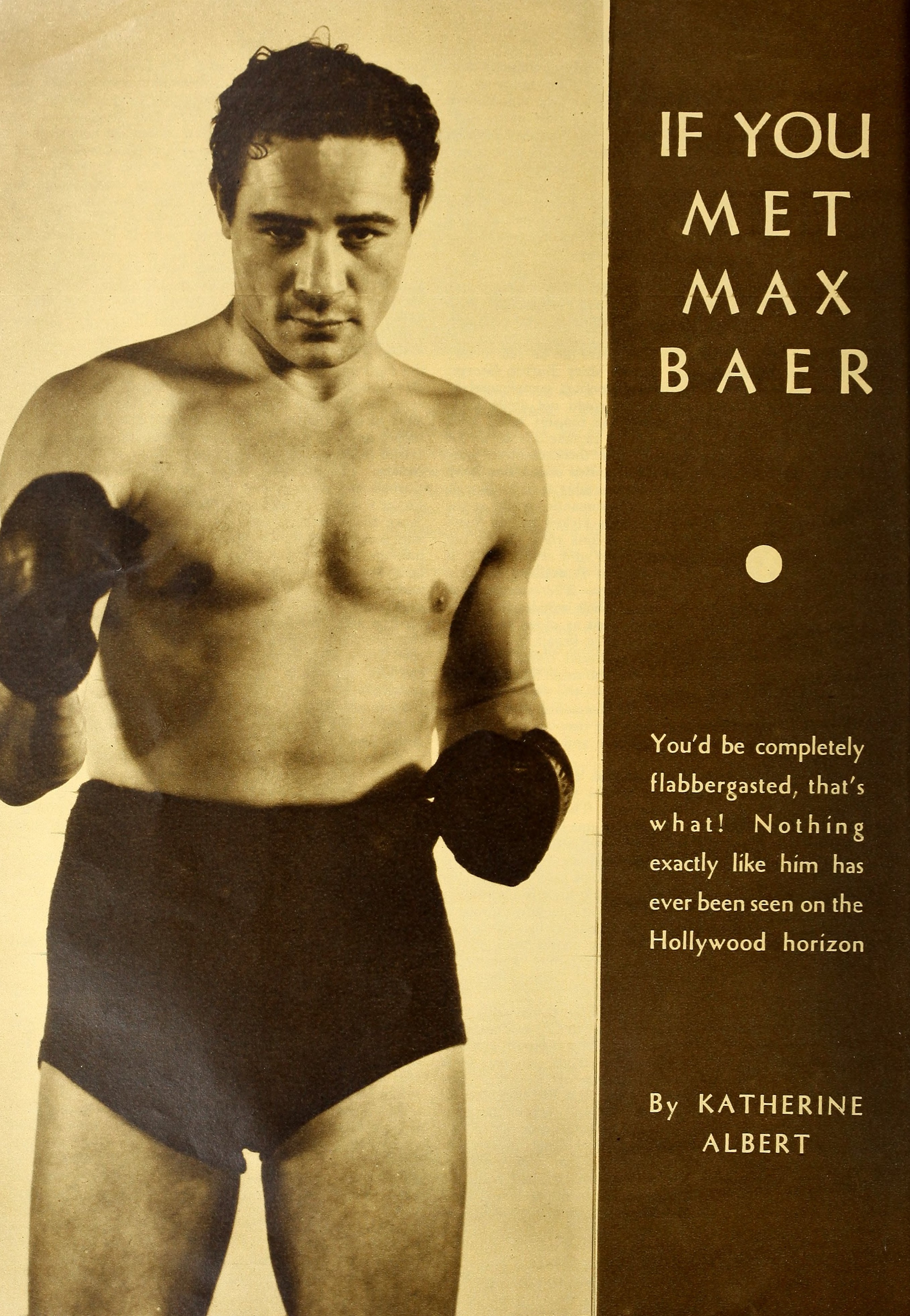 If You Met Max Baer (1934) | www.vintoz.com