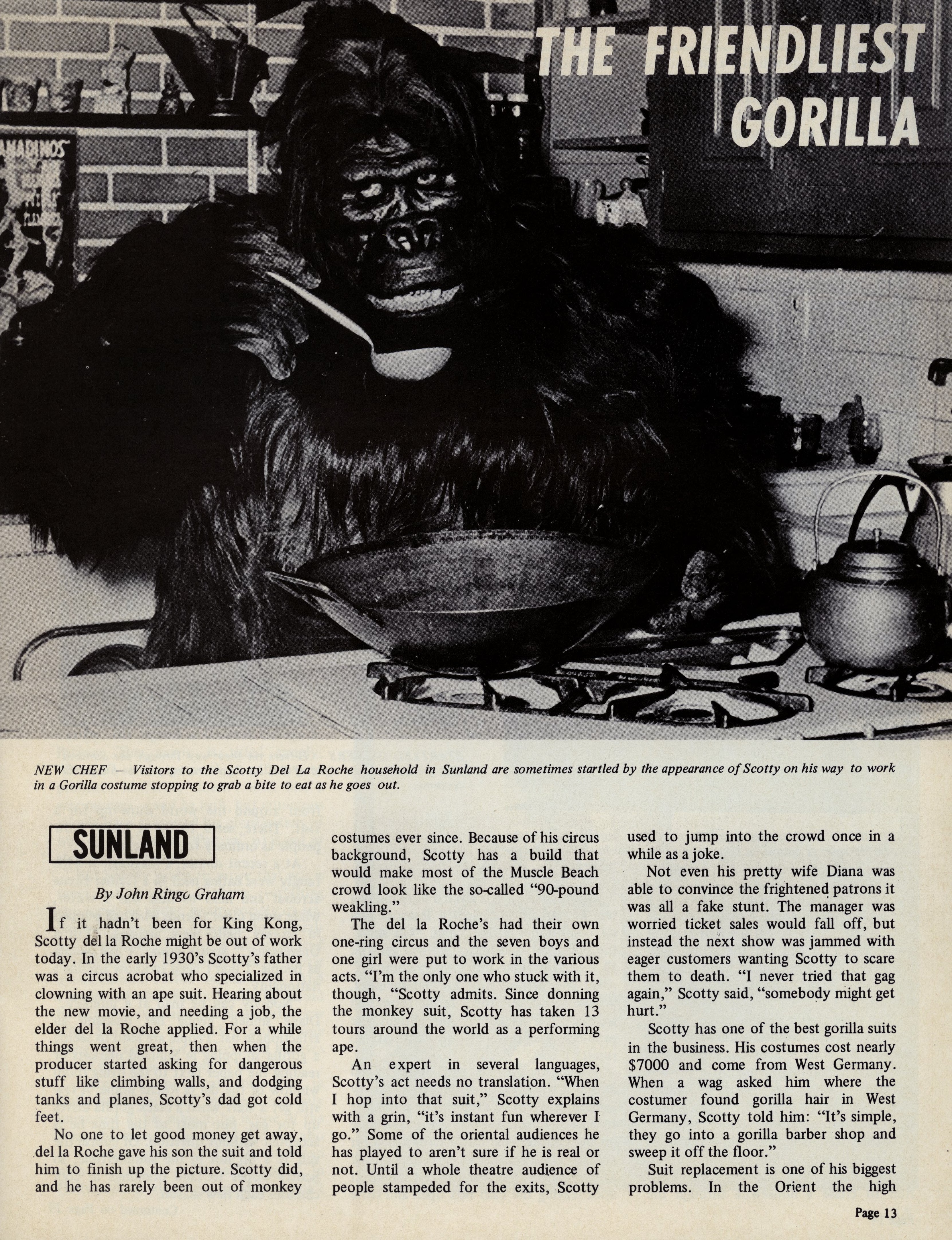 Scotty del la Roche — The Friendly Gorilla (1969) | www.vintoz.com