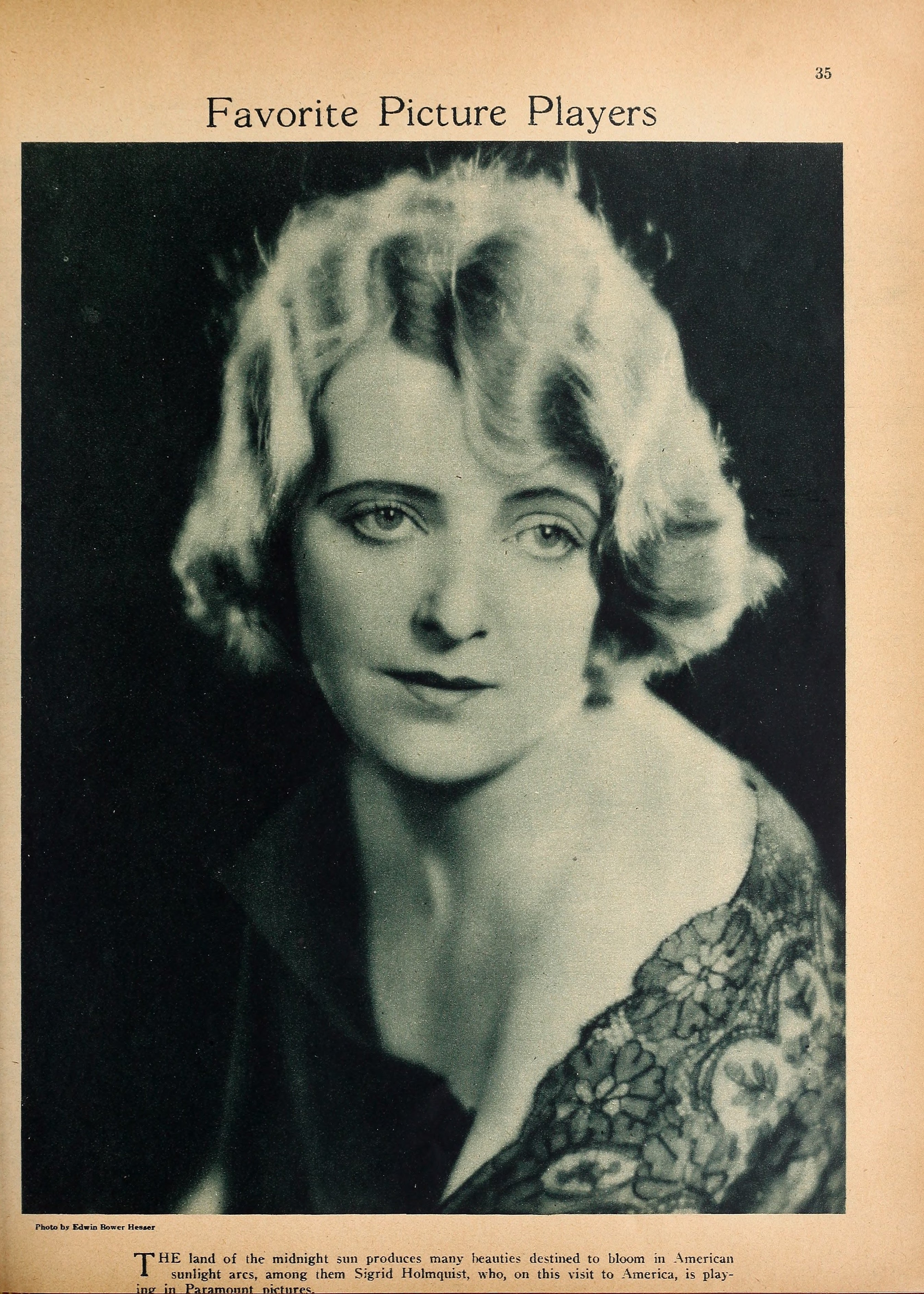 Sigrid  Holmquist — Melisande  of  the  North (1923) | www.vintoz.com
