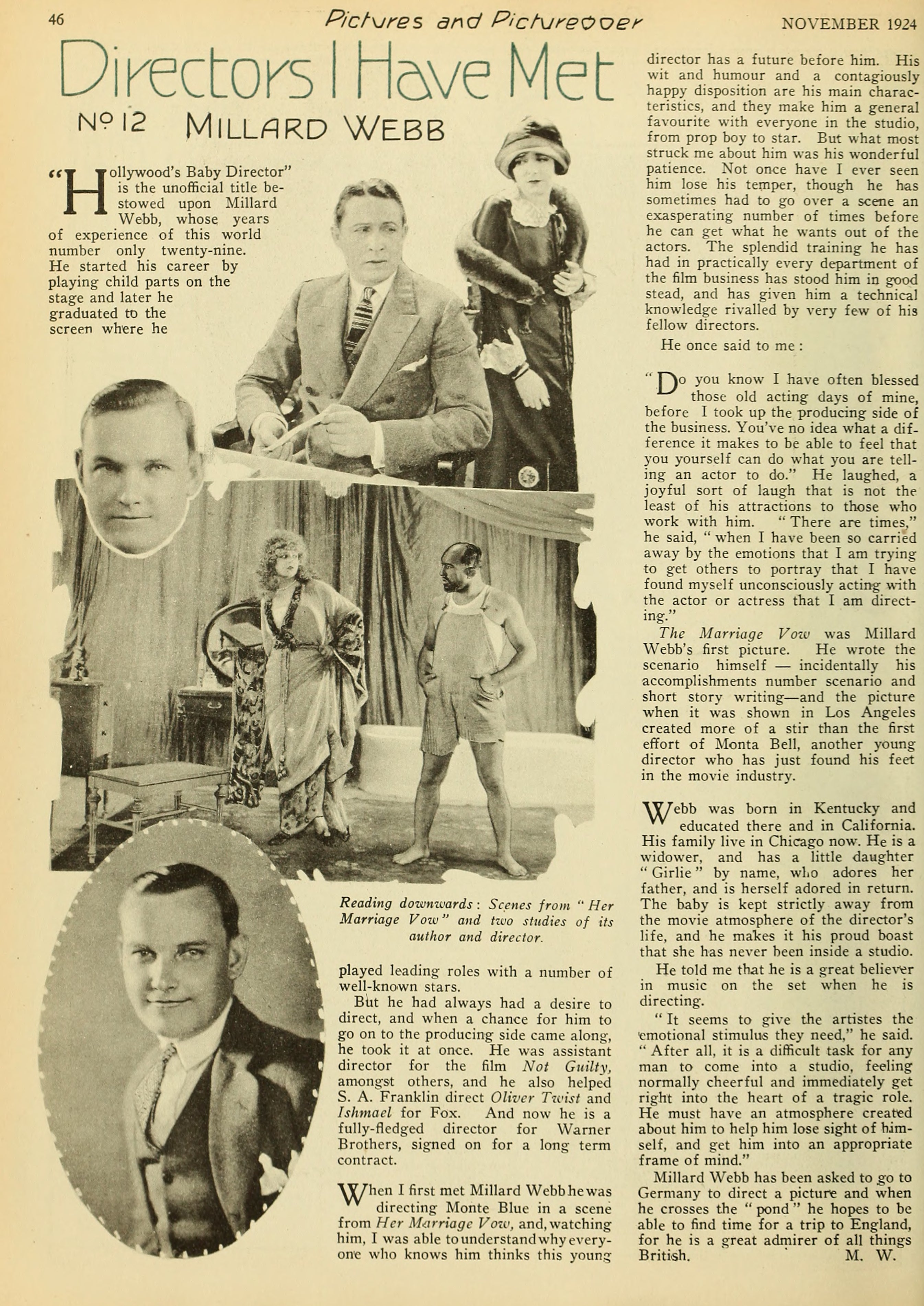 Millard Webb — Directors I Have Met (1924) | www.vintoz.com