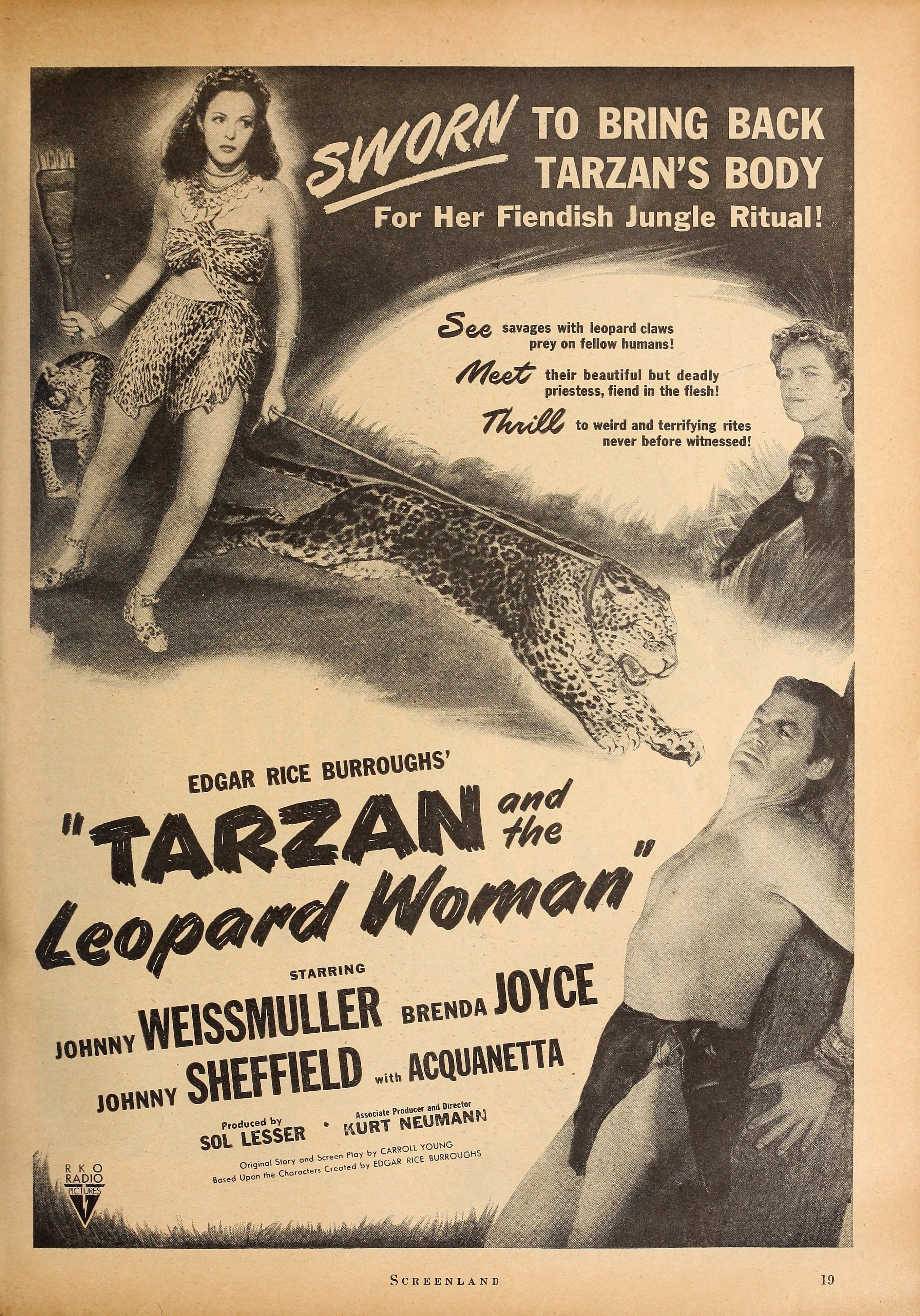 Tarzan and the Leopard Woman (1946) | www.vintoz.com