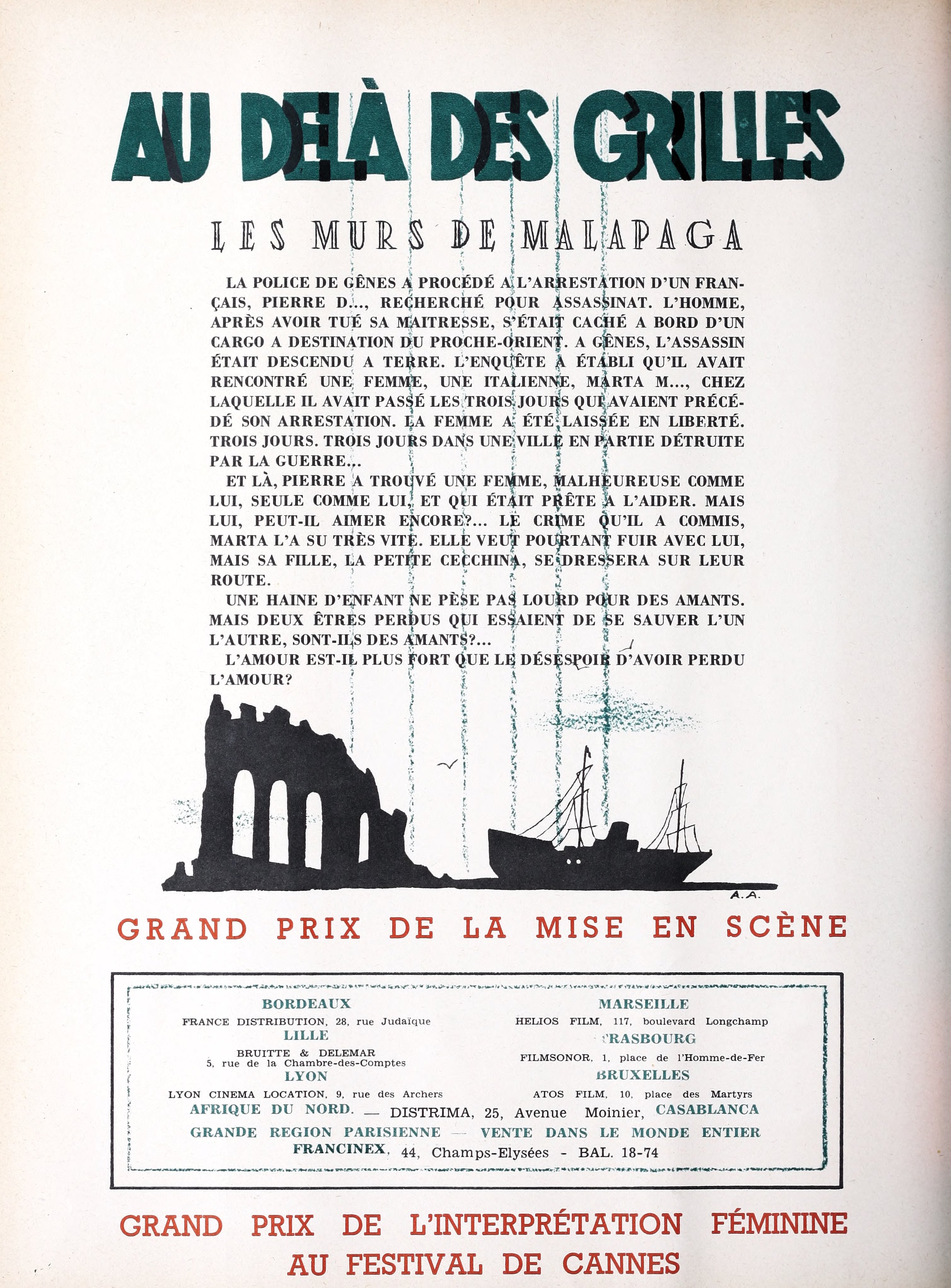 The Walls of Malapaga (Le mura di Malapaga | Au-delà des grilles) (1949) | www.vintoz.com