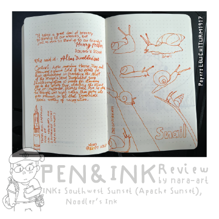 Ink Review Southwest Sunset Ink Noodler's Ink Orange Ink