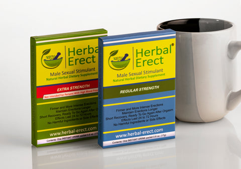 Herbal Packages and coffee mug