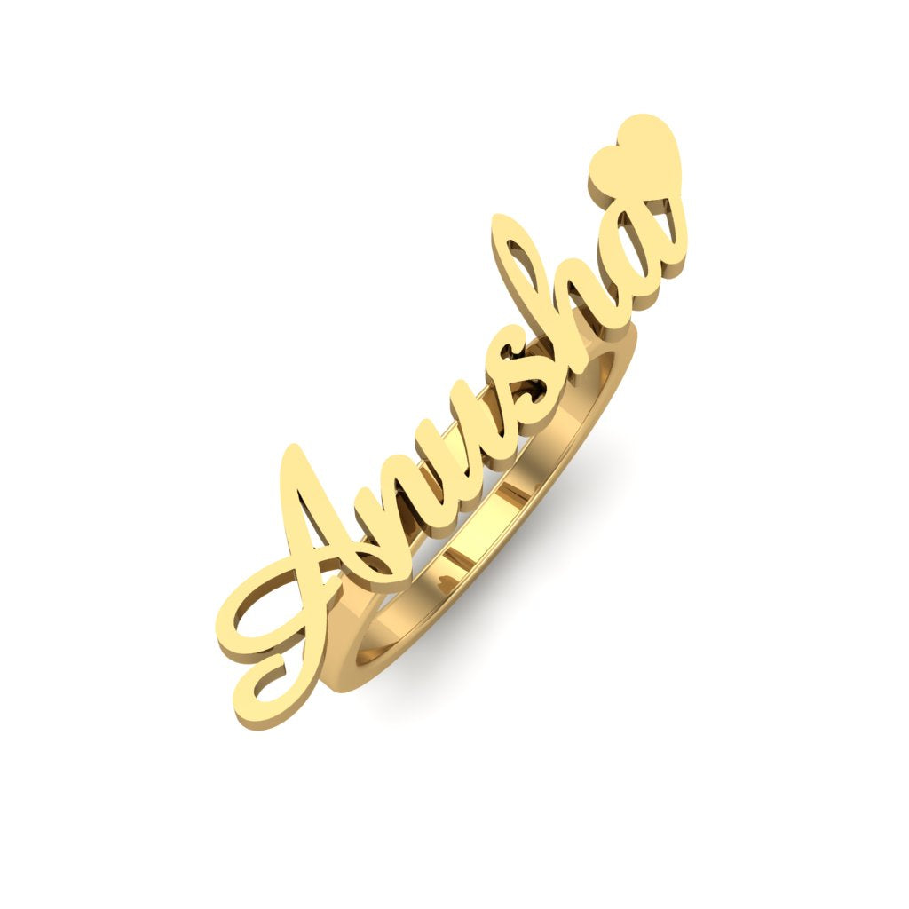 Stylish Name Ring Anusha Style– Namely