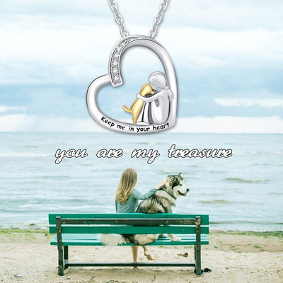 Keep Me In Your Heart Pendant Necklace - Dog Savant