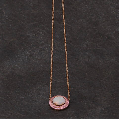 Pink Sapphire Pendant - Alexis Jae Jewelry