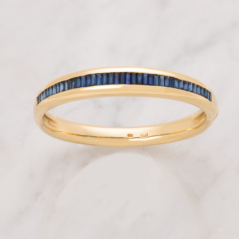 Sapphire Bangle Bracelet - Alexis Jae Jewelry