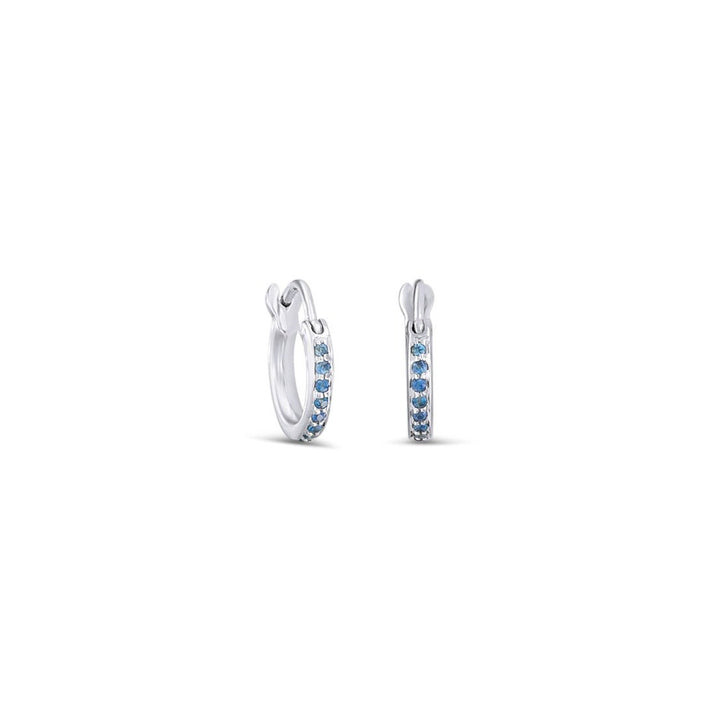Blue Sapphire Huggies - Alexis Jae Jewelry