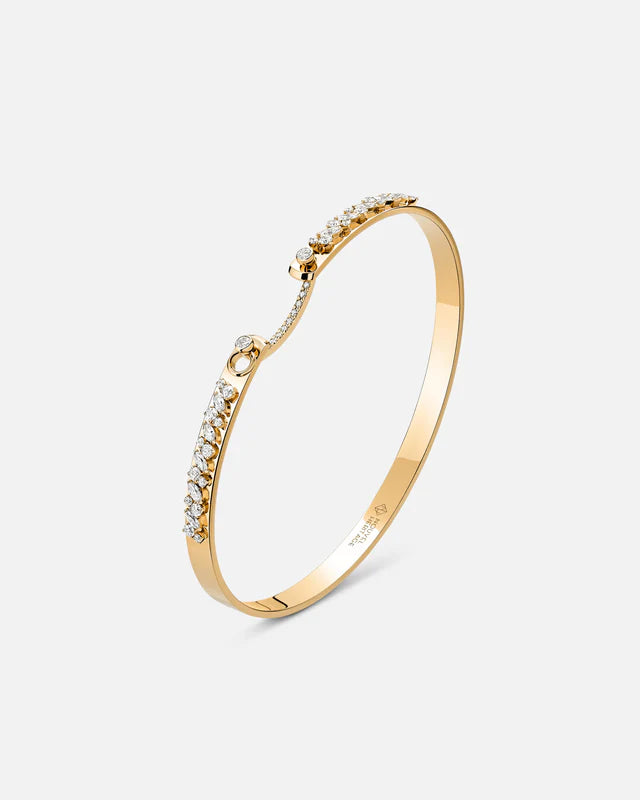 Under The Stars Mood Bangle in Yellow Gold