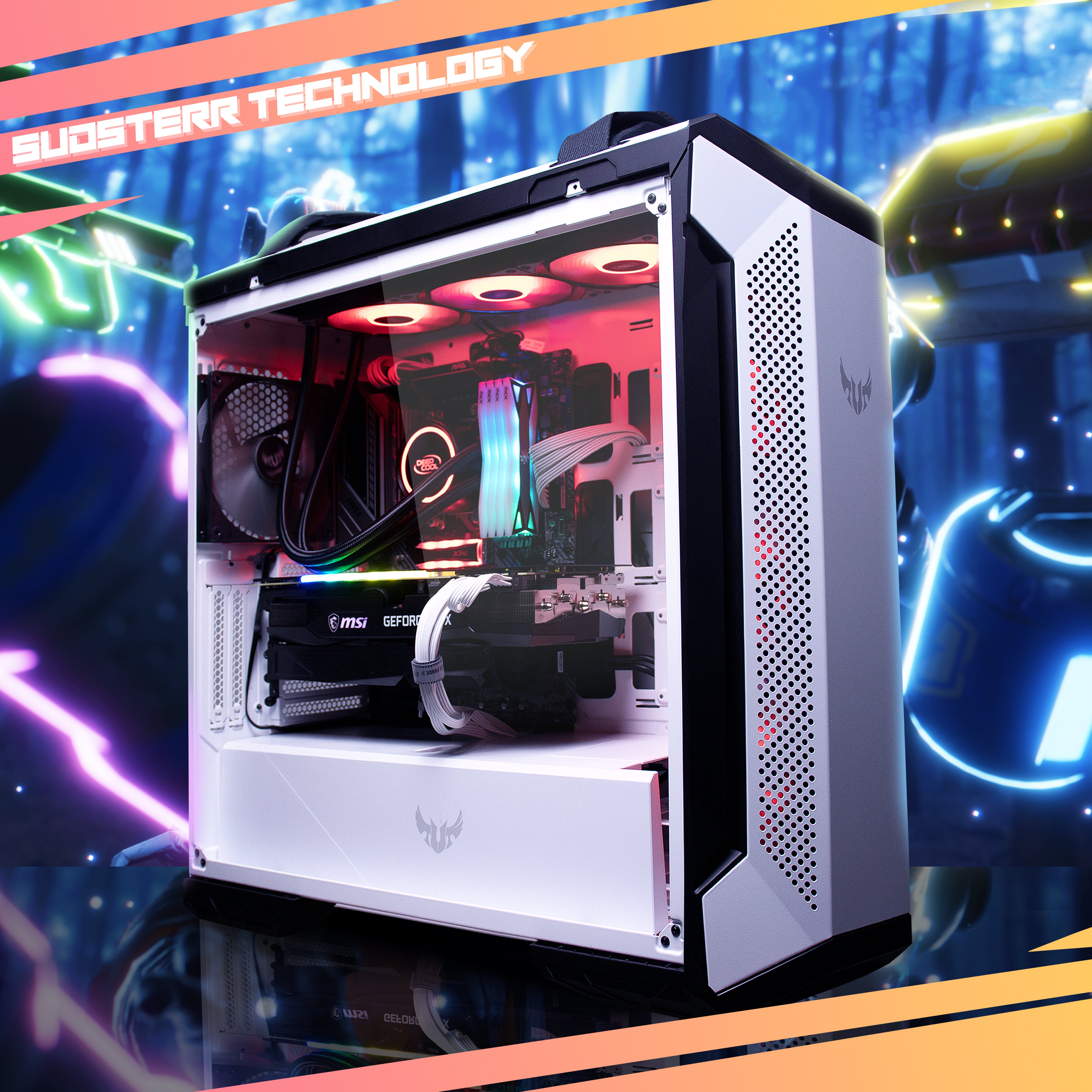 Sudsterr White Beast gaming PC