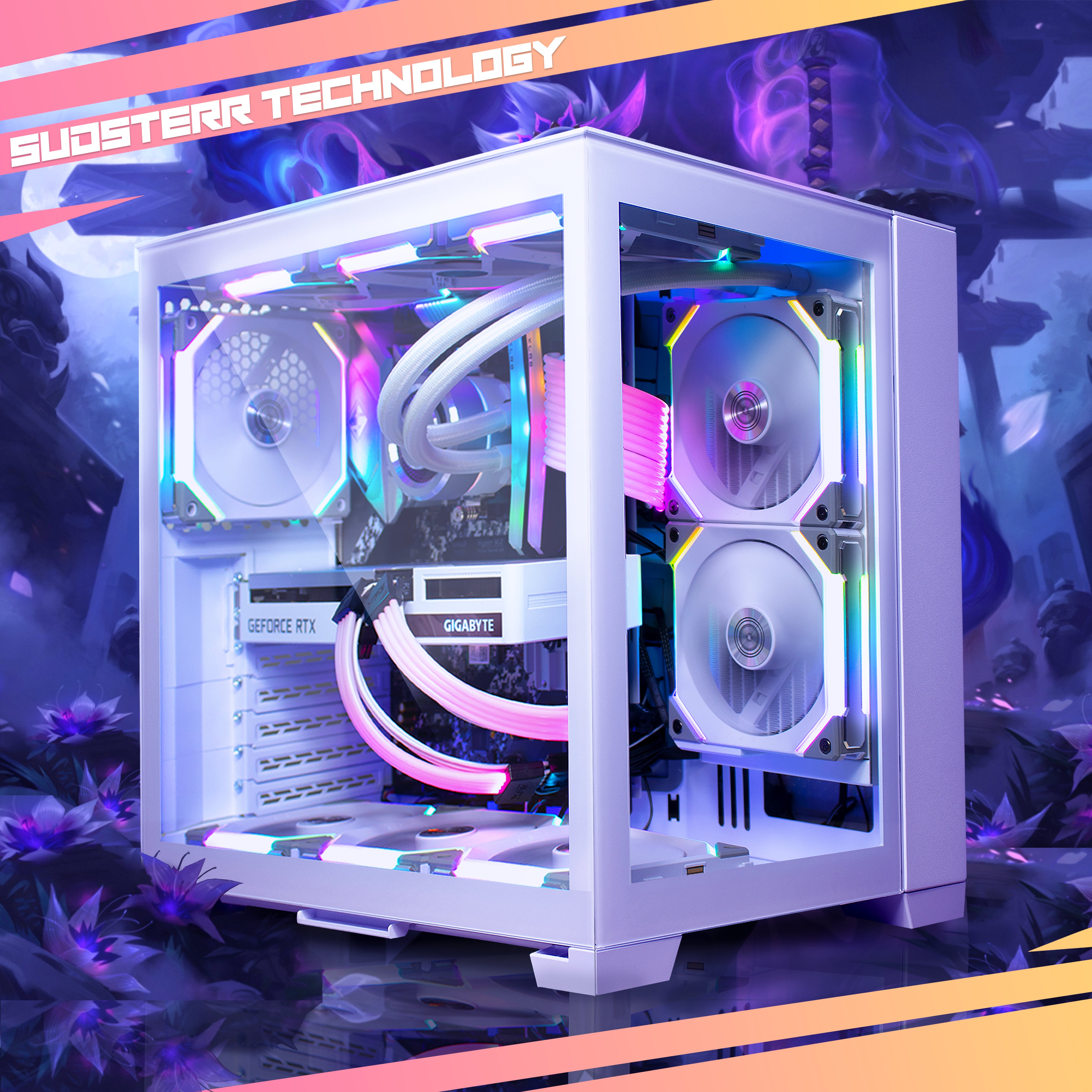 Sudsterr Lian Li gaming PC