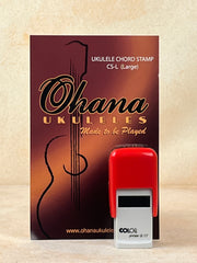 Ohana Ukulele Chord Stamp, Self-Inking