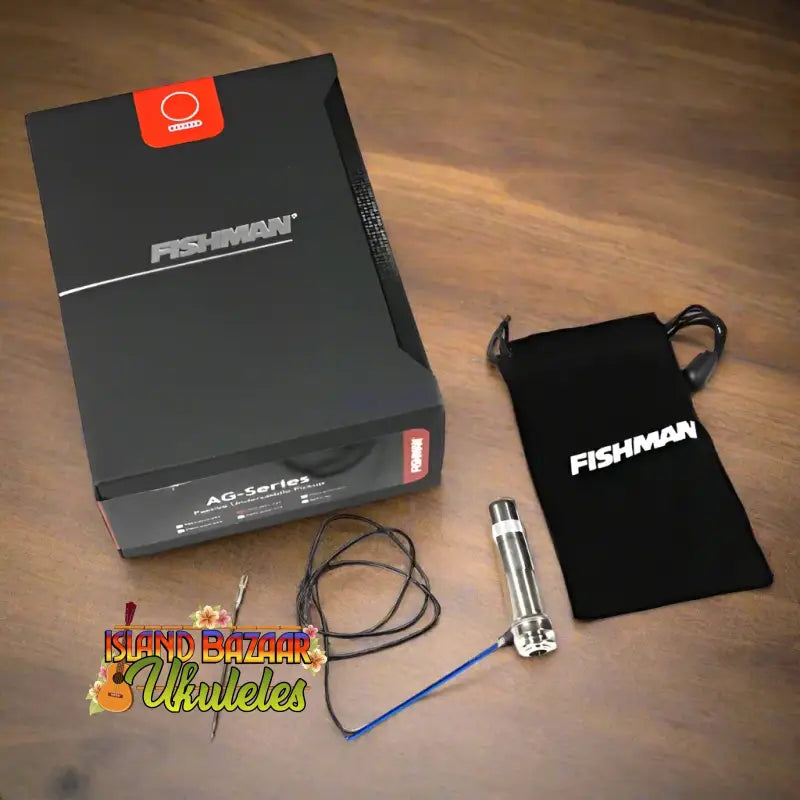 Fishman AG0 Undersaddle Pickup System for Ukuleles Installed or Not