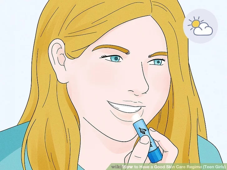 Bước 2: Thoa son dưỡng môi vào buổi sáng, sau khi bạn đã ăn sáng và đánh răng.
