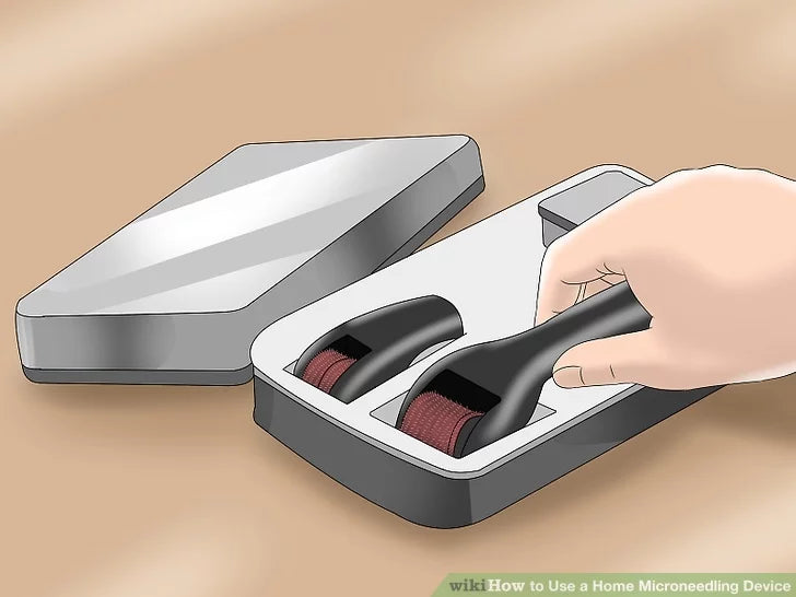 Bước 3: Cất dụng cụ lăn kim vi điểm trong hộp đựng ban đầu.