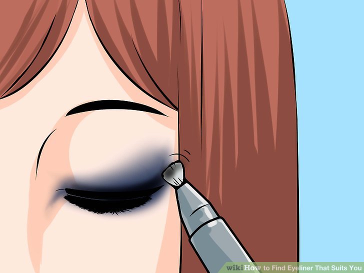 Bước 6: Cố định đường eyeliner