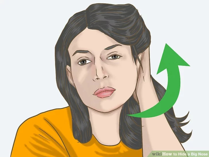 Bước 7: Không để tóc bù xù che khuất khuôn mặt của bạn.